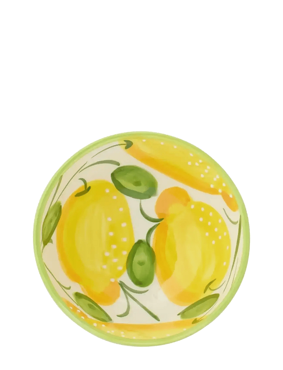 J-Line - BOWL LEMON CERAMIC YELL/GRN S - augļu trauki - yellow - 1