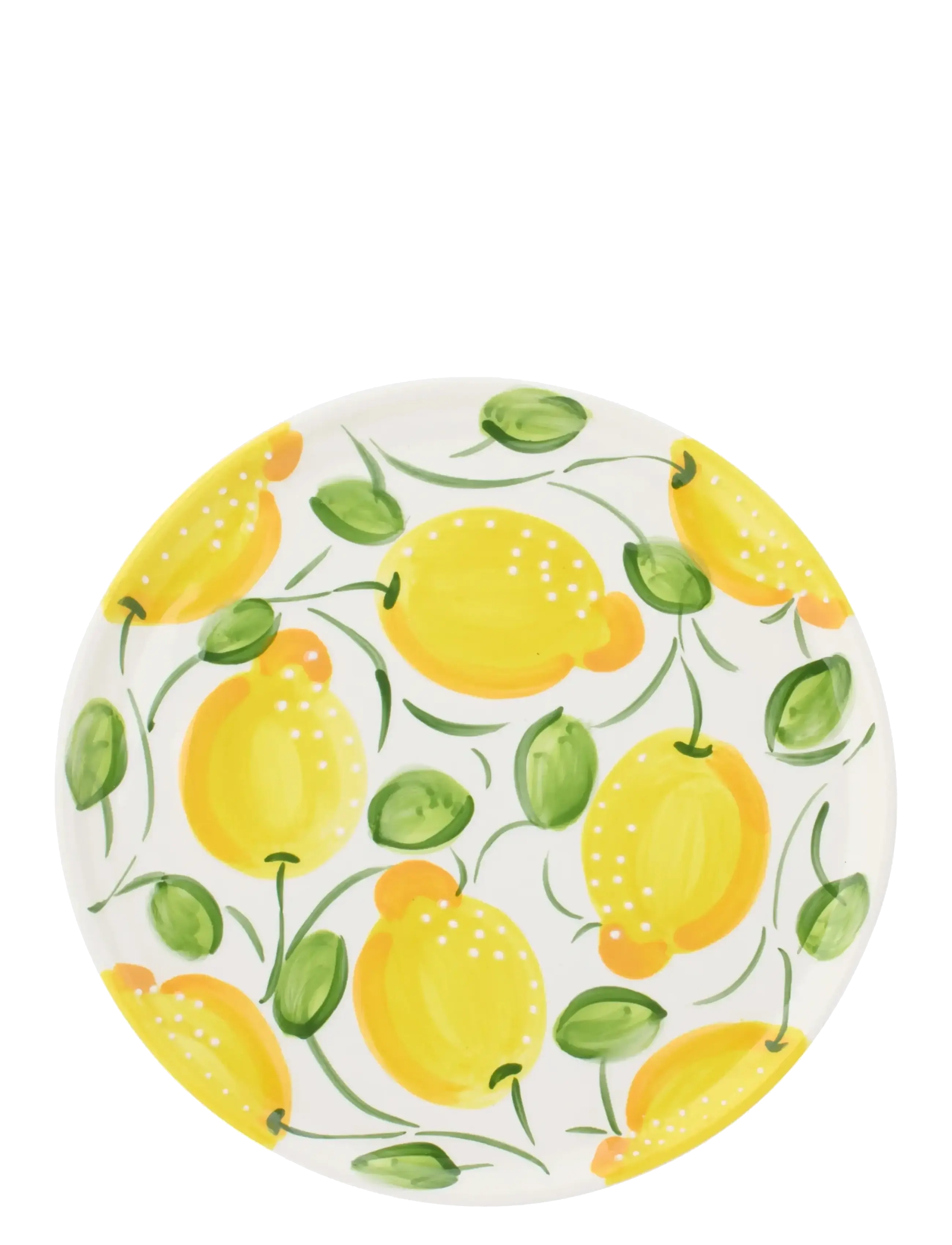 J-Line - PLATE LEMON CERAMIC YELL/GRN - mattallrikar - yellow - 2