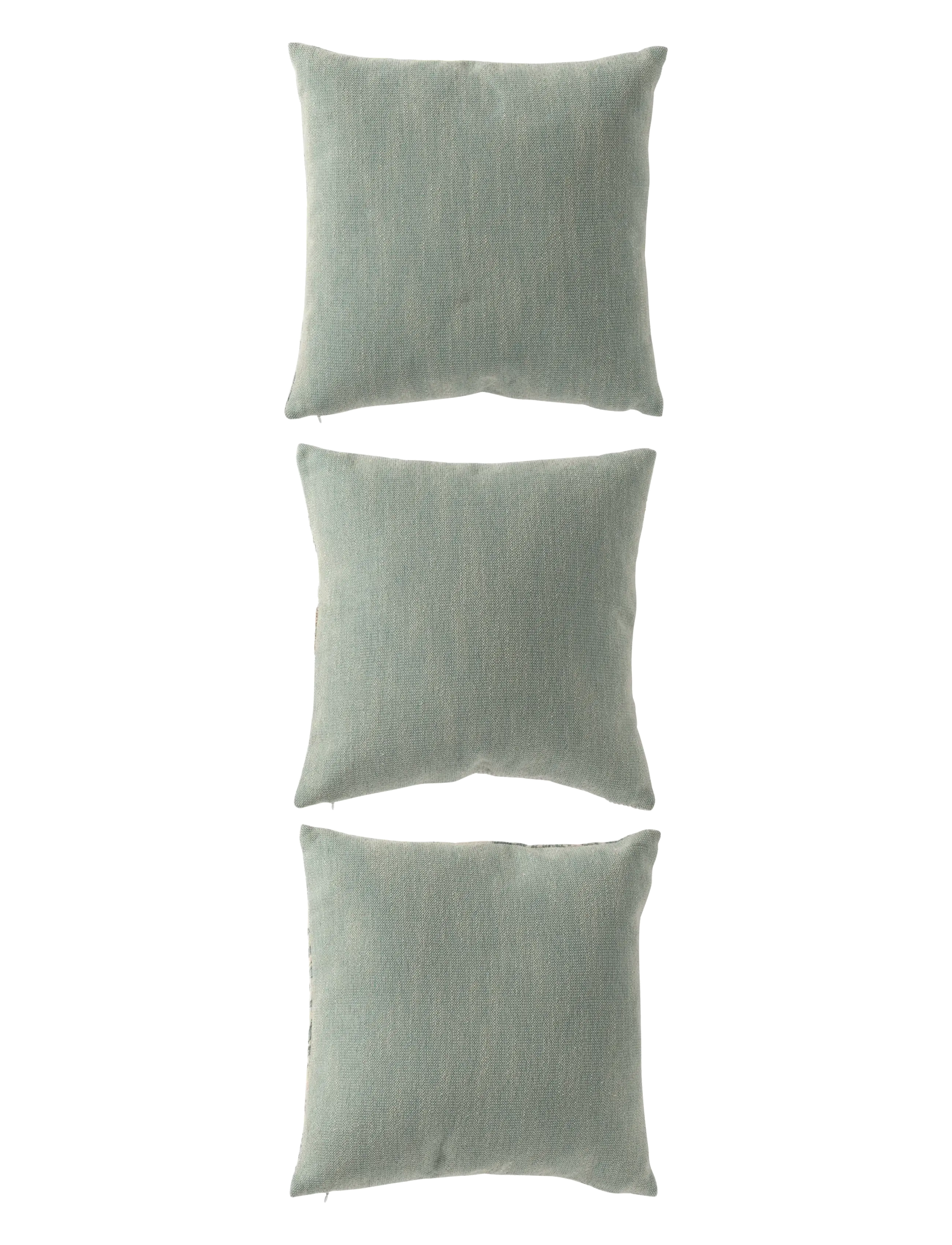 J-Line - S/3 CUSH COR/STRIP BL/WH - prydnadskuddar - blue - 2