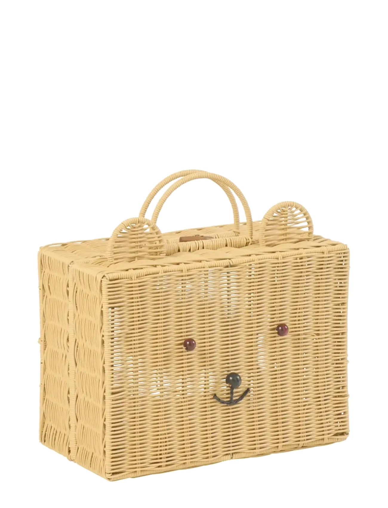 J-Line Basket Suitcase Synthetic Natural Small, Opbevaringskurv, Str: ONE SIZE