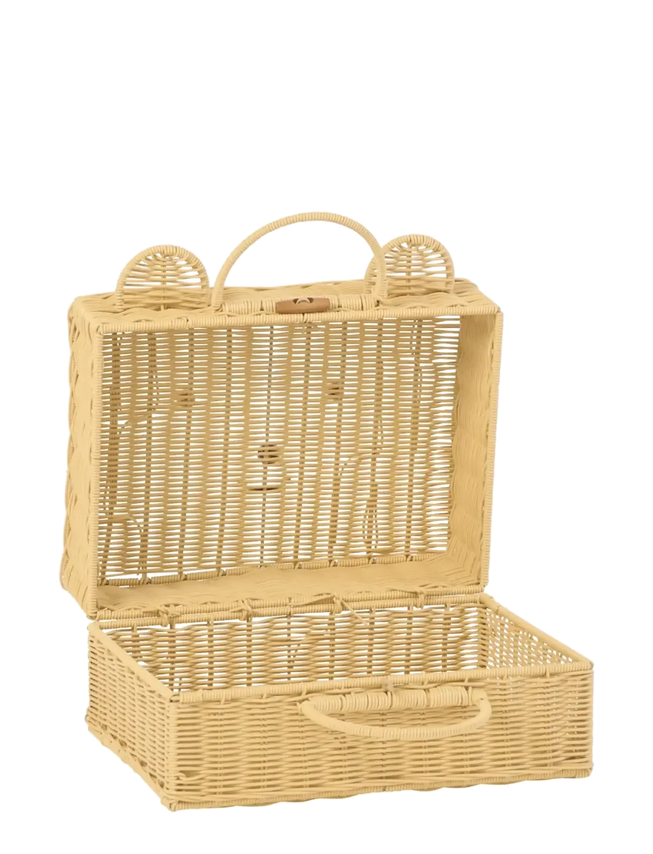 J-Line - BASKET SUITCASE SYNTHETIC NATURAL SMALL - opbergmanden - nature - 2