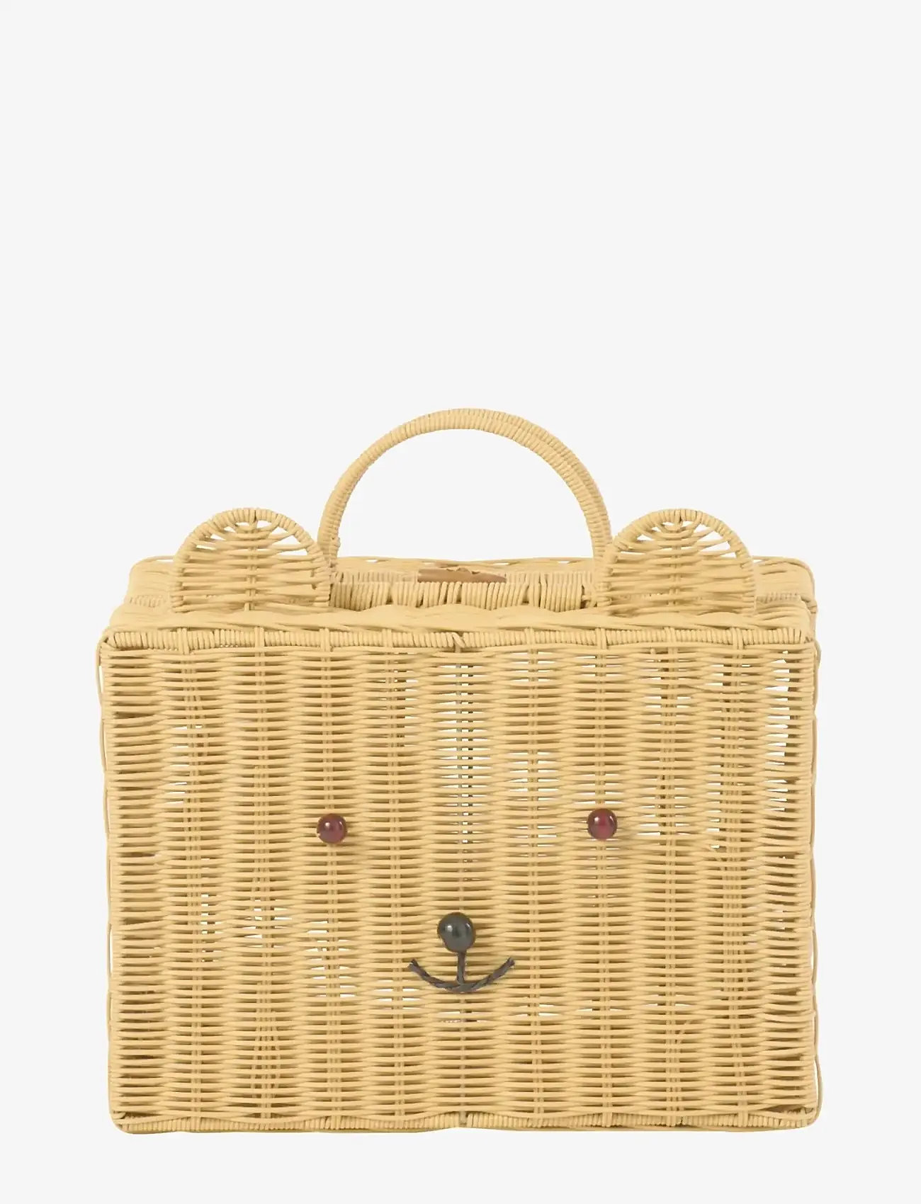J-Line - BASKET SUITCASE SYNTHETIC NATURAL SMALL - opbevaringskurve - nature - 4
