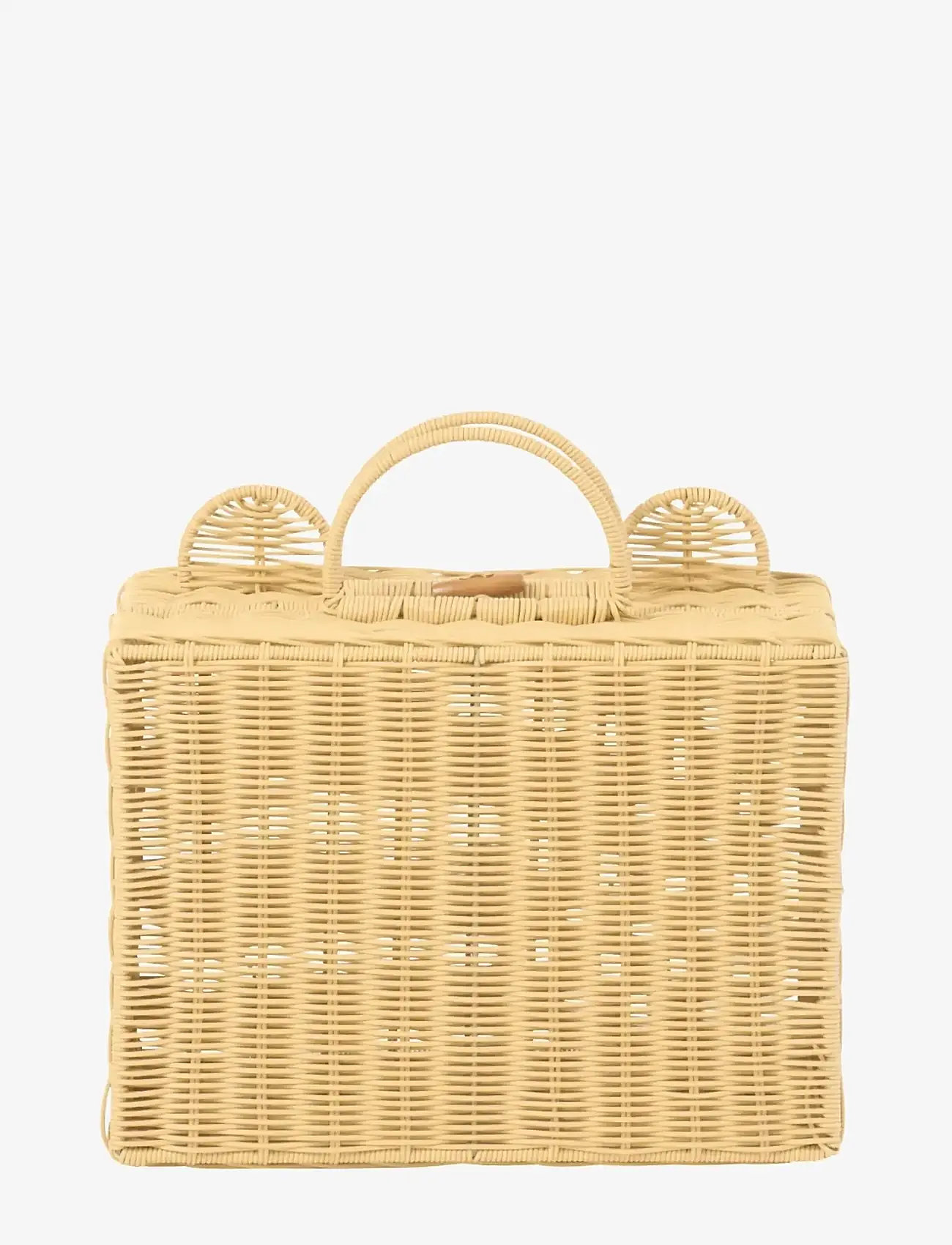 J-Line - BASKET SUITCASE SYNTHETIC NATURAL SMALL - opbevaringskurve - nature - 5