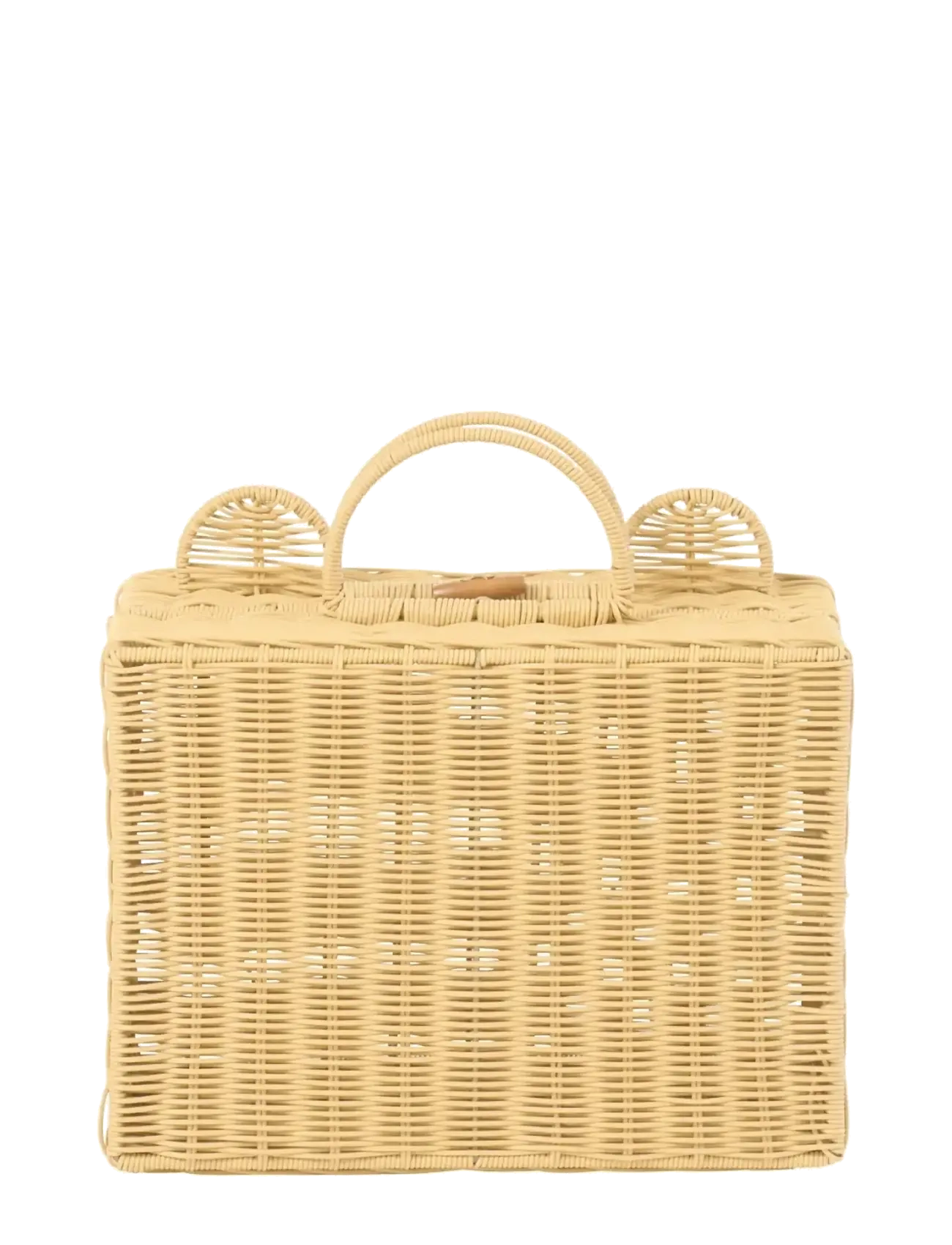 J-Line - BASKET SUITCASE SYNTHETIC NATURAL SMALL - opbergmanden - nature - 5