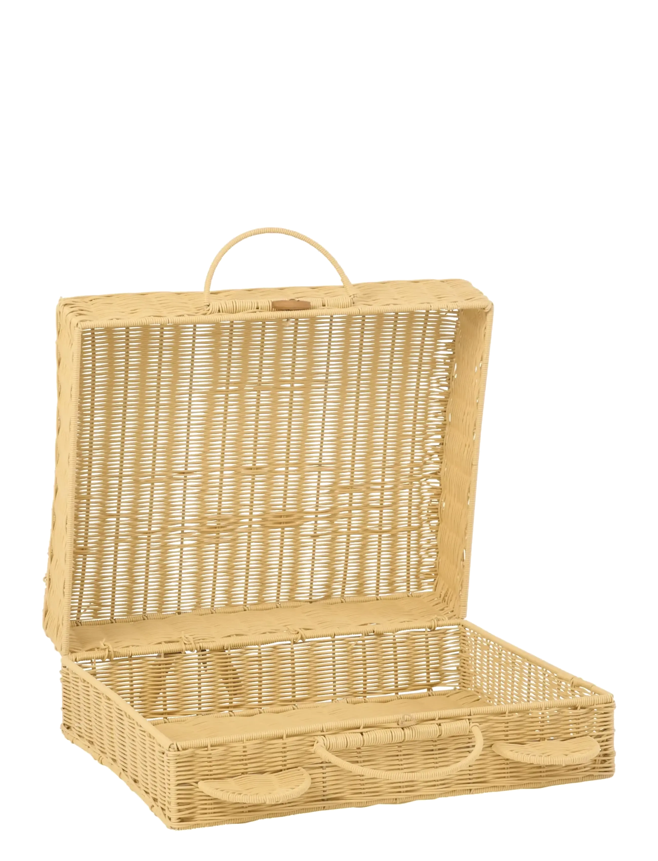J-Line - BASKET SUITCASE SYNTHETIC NATURAL LARGE - storage baskets - nature - 2