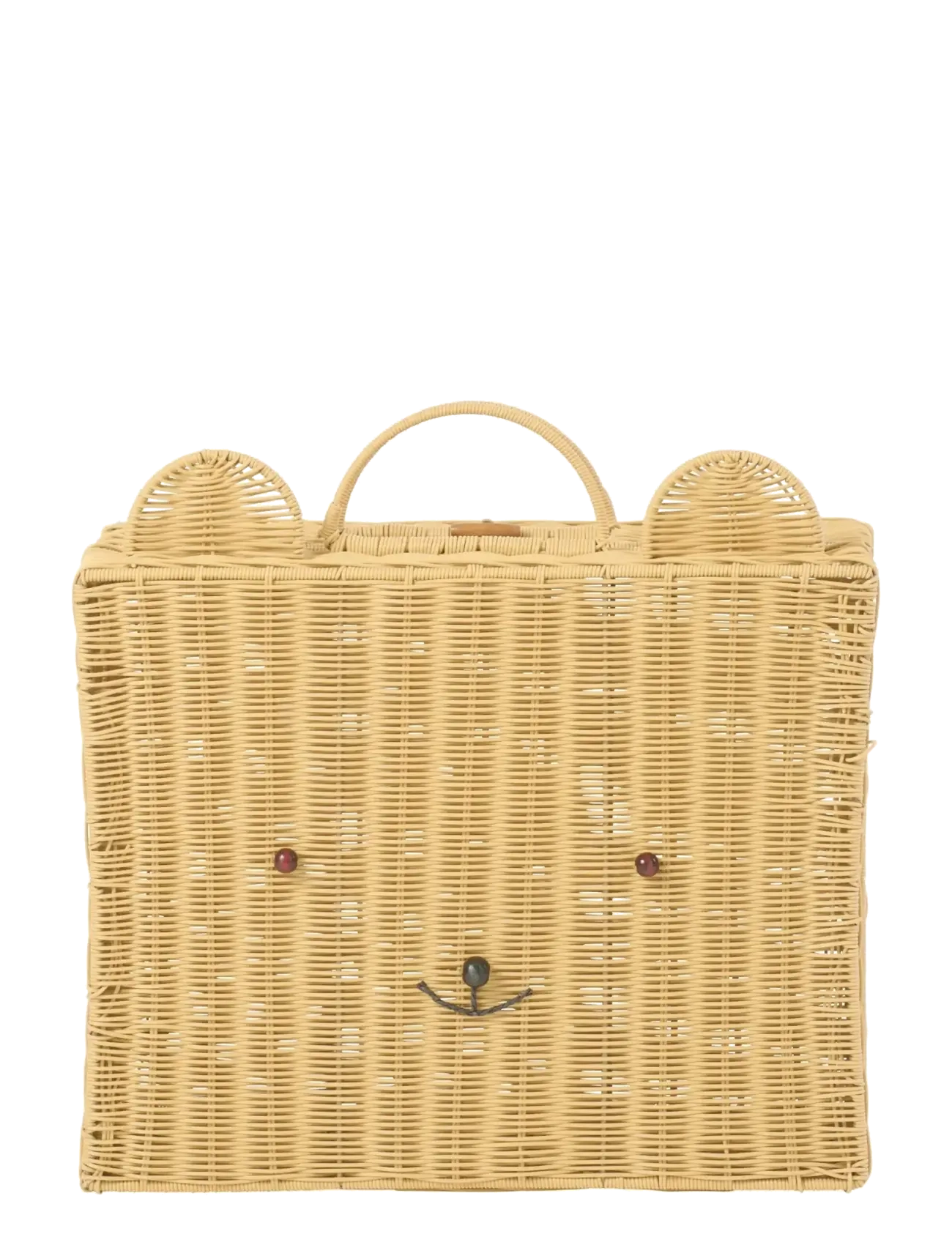 J-Line - BASKET SUITCASE SYNTHETIC NATURAL LARGE - storage baskets - nature - 4