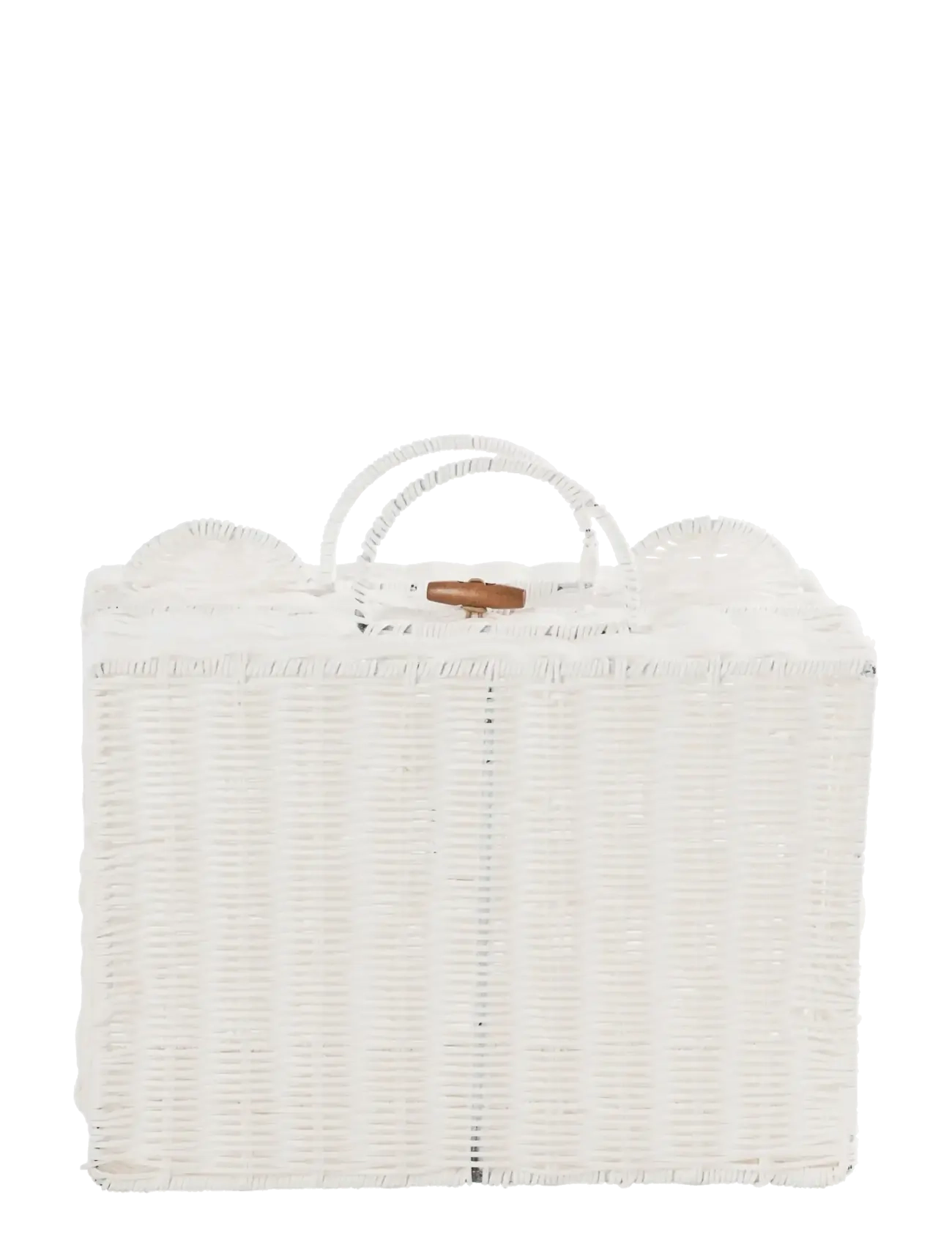 J-Line - BASKET SUITCASE SYNTHETIC WHITE SMALL - säilytyskorit - white - 5