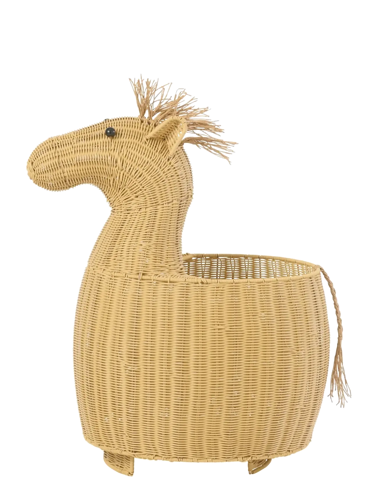 J-Line - BASKET HORSE SYNTHETIC NATURAL - opbevaringskurve - nature - 2