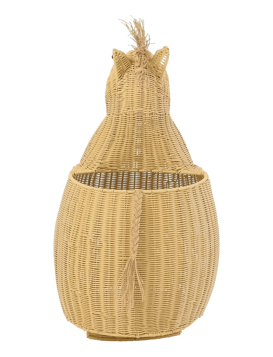 J-Line - BASKET HORSE SYNTHETIC NATURAL - aufbewahrungskörbe - nature - 4
