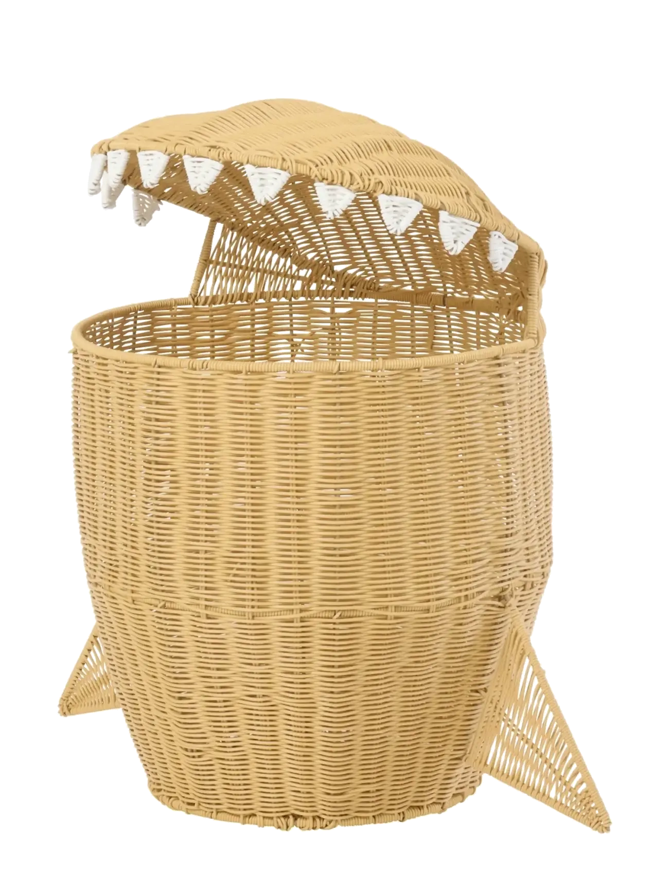 J-Line Basket Shark Synthetic Natural, Opbevaringskurv, Str: ONE SIZE