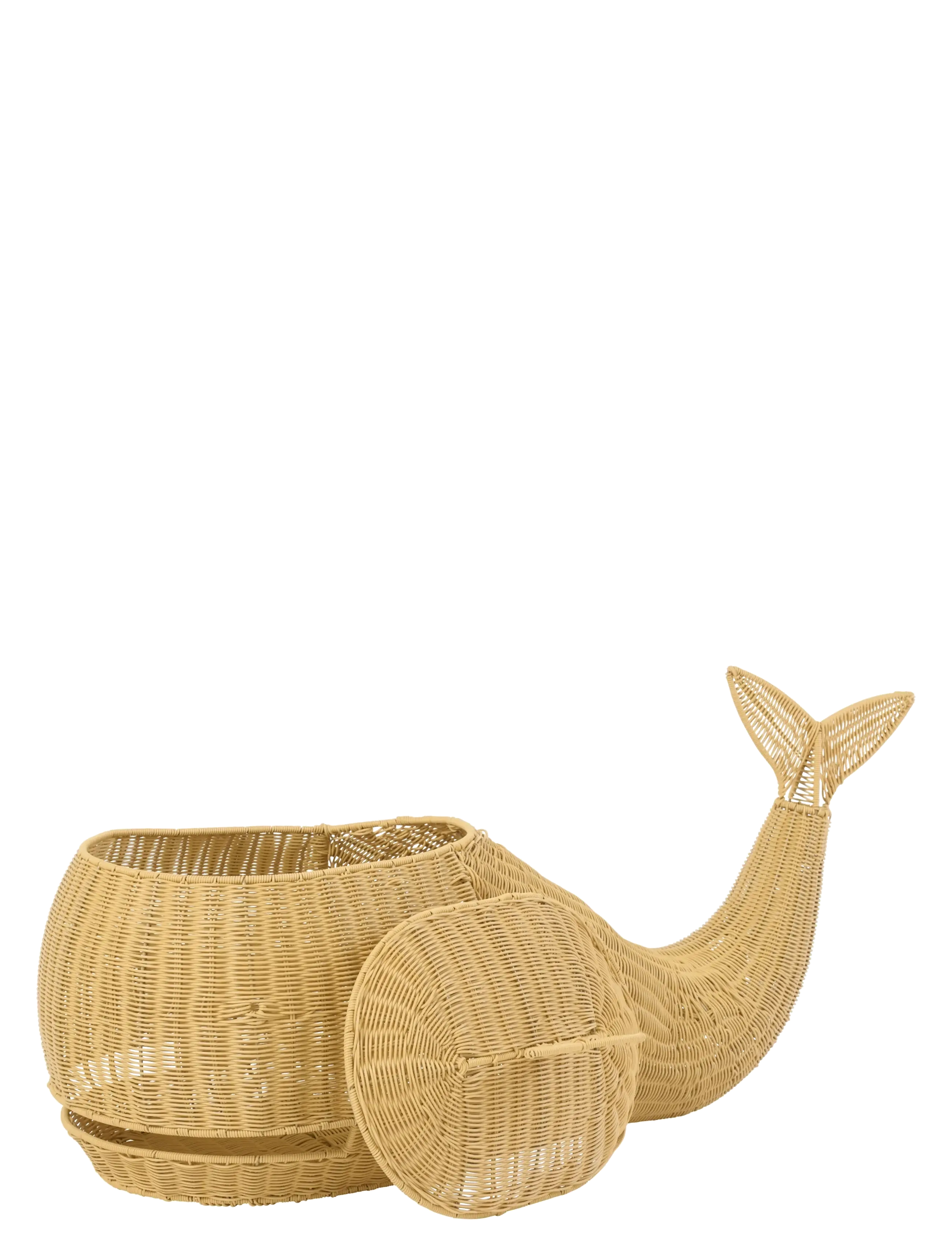 J-Line - BASKET WHALE SYNTHETIC NATURAL - storage baskets - nature - 2