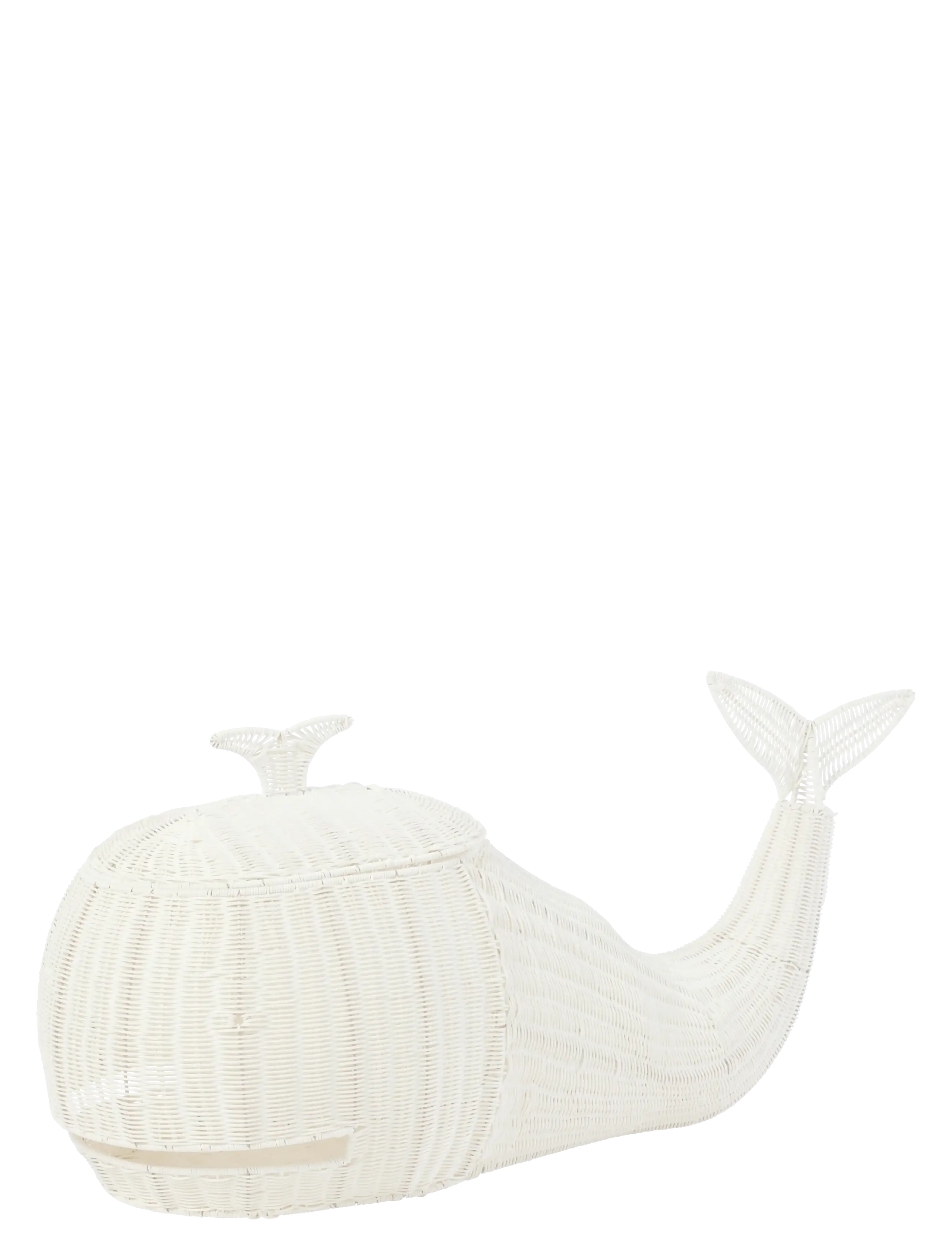 J-Line Basket Whale Synthetic White, One Size, Storage, Weiß - Storage Baskets, Kinder
