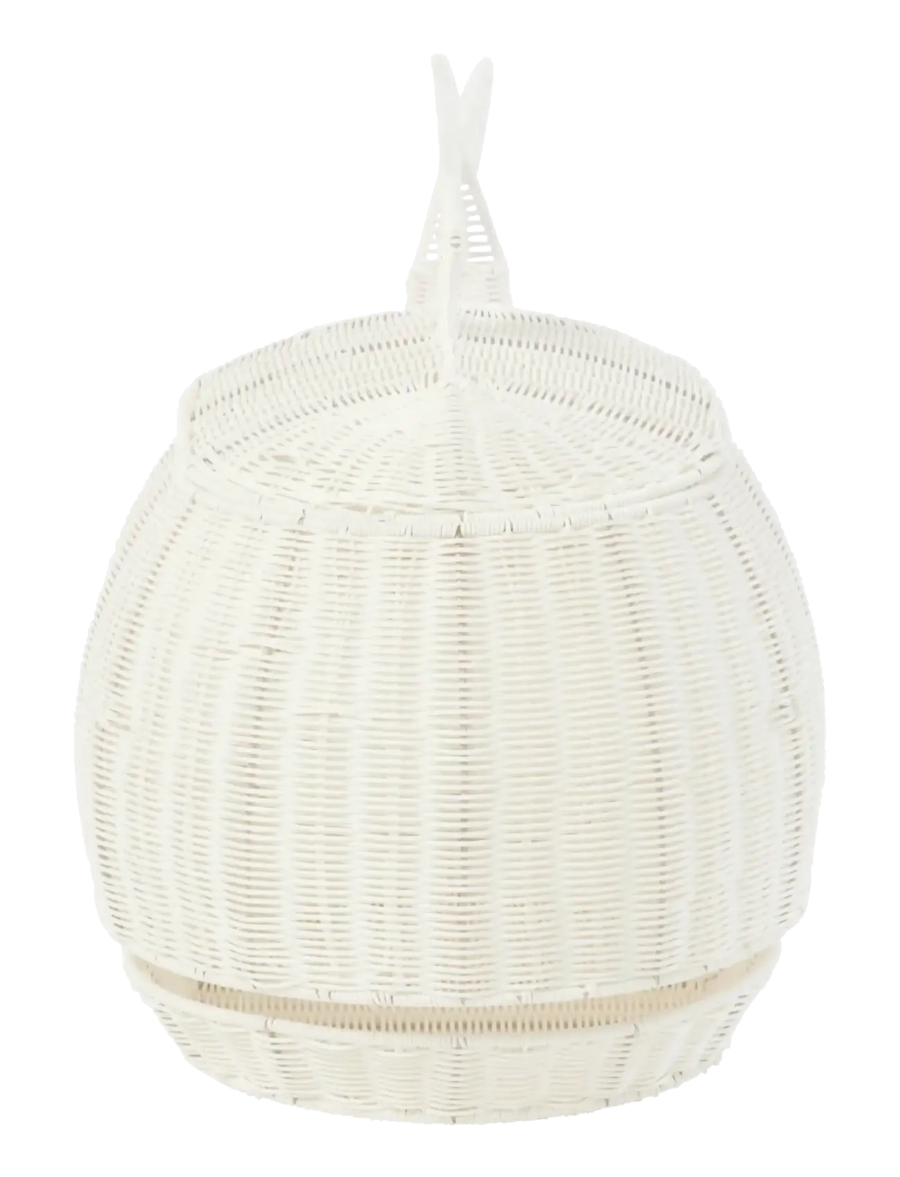 J-Line - BASKET WHALE SYNTHETIC WHITE - storage baskets - white - 3