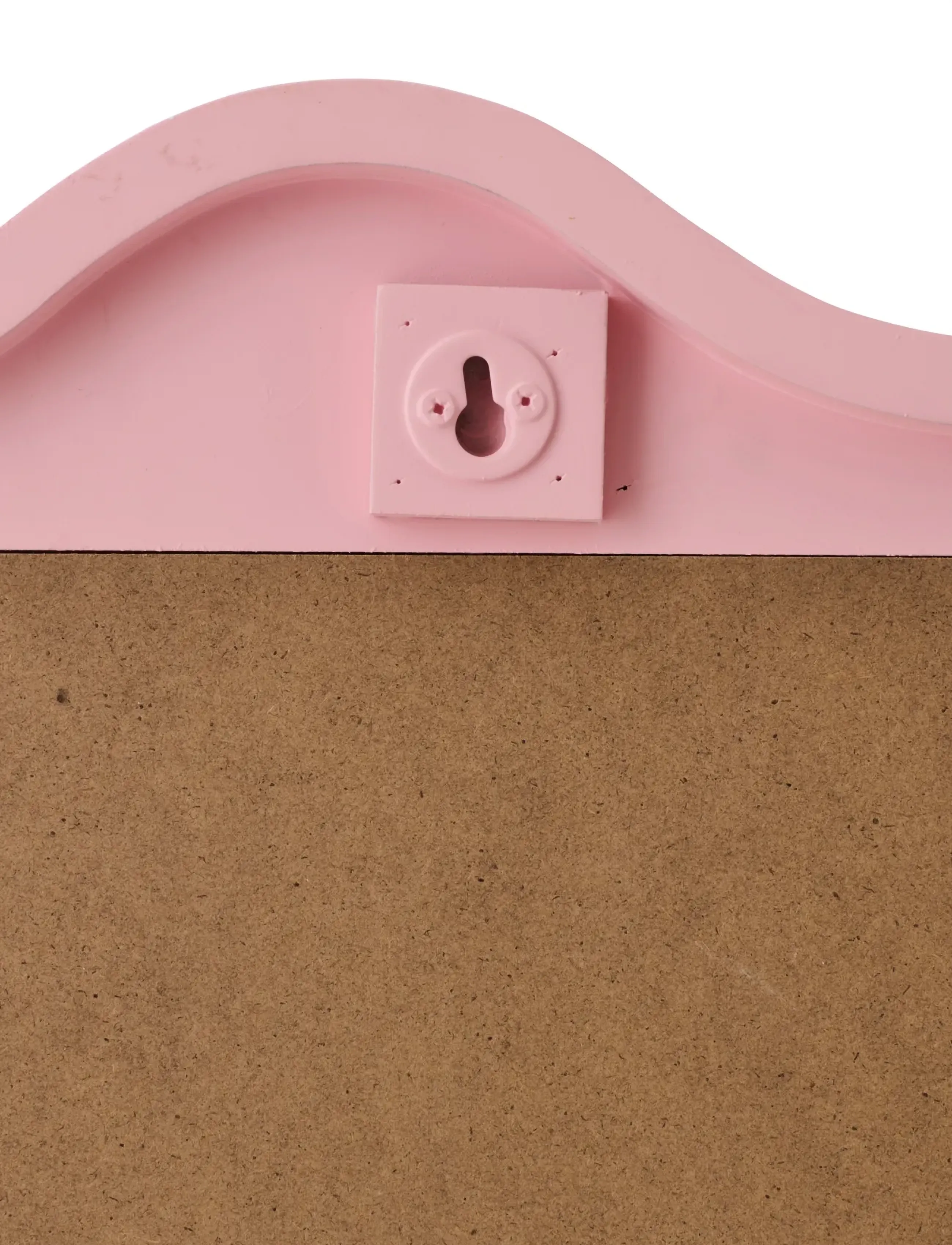 J-Line - WALL MIRROR WAVES MDF LIGHT PINK - dekorationsdetaljer - pink - 2
