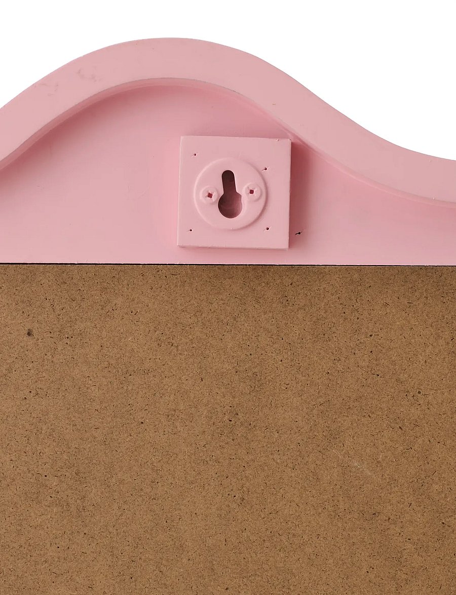 J-Line - WALL MIRROR WAVES MDF LIGHT PINK - dekorationsdetaljer - pink - 2