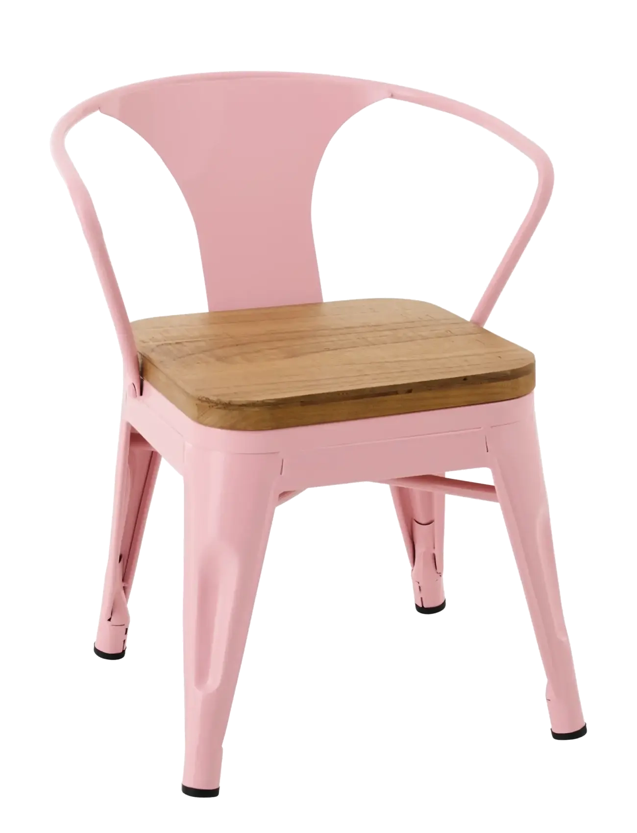 J-Line KIDS CHAIR EVI IRON/PLYWOOD LIGHT PINK - J-Line - PINK / pink/rose
