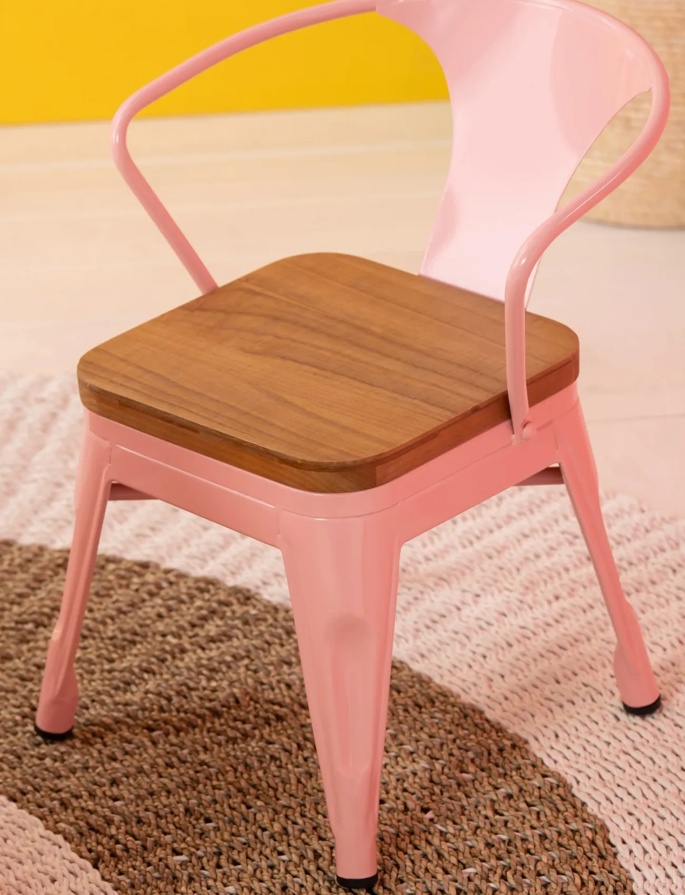 J-Line Kids Chair Evi Iron/Plywood Light Pink, One Size, Baby Nursery, Rosa - Chairs & Accessories, Kinder