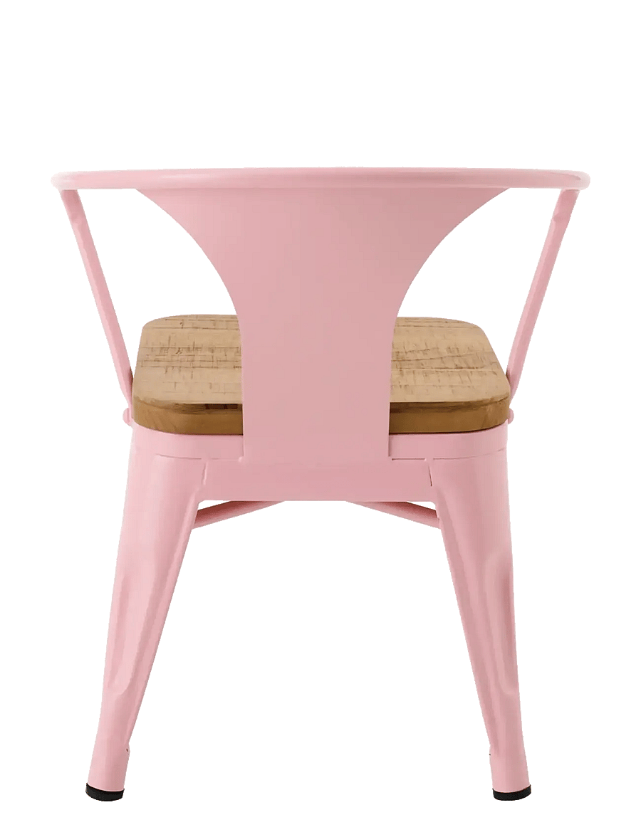 J-Line - KIDS CHAIR EVI IRON/PLYWOOD LIGHT PINK - chaises et tabourets - pink - 4