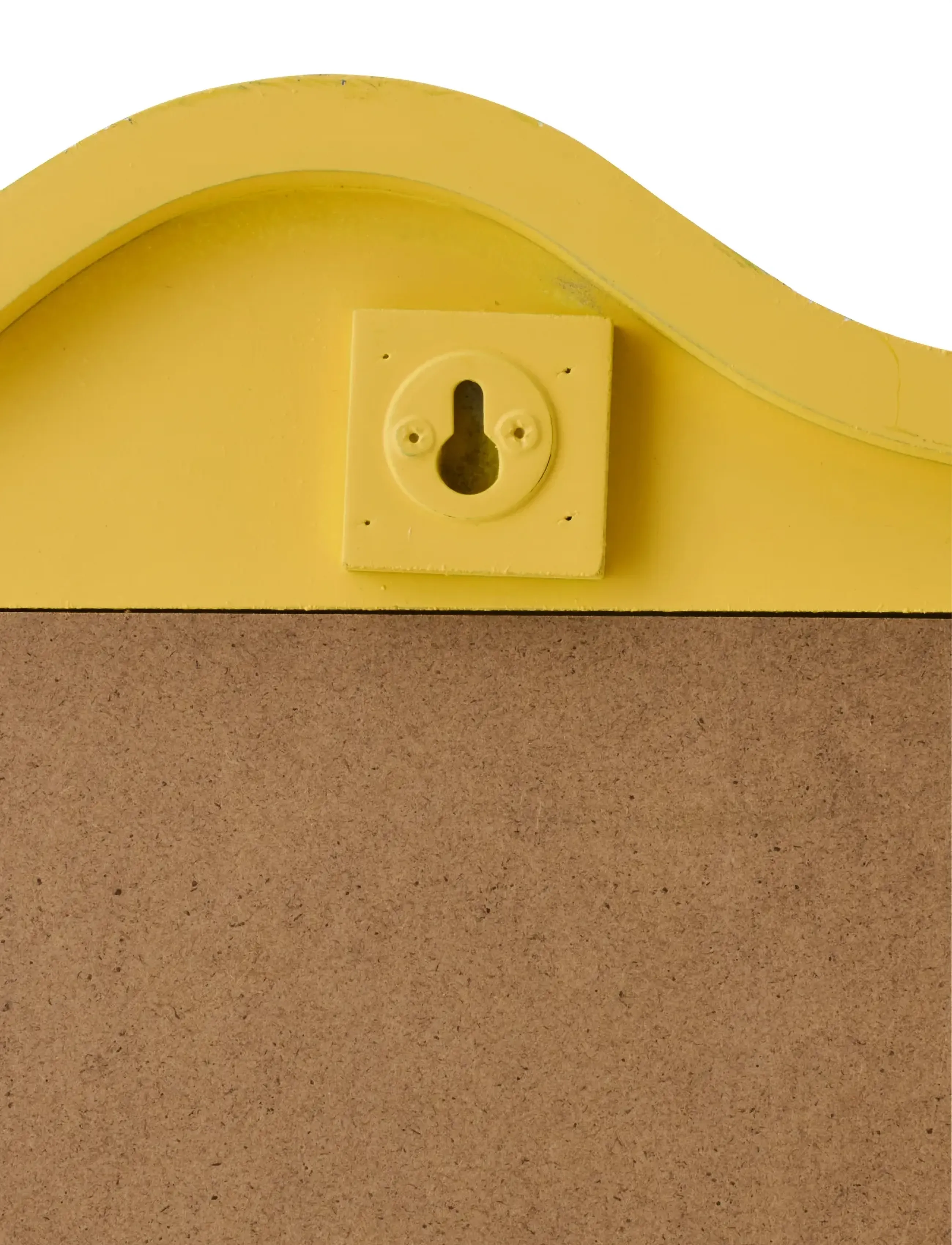 J-Line - WALL MIRROR WAVES MDF YELLOW - dekoracijos - yellow - 3