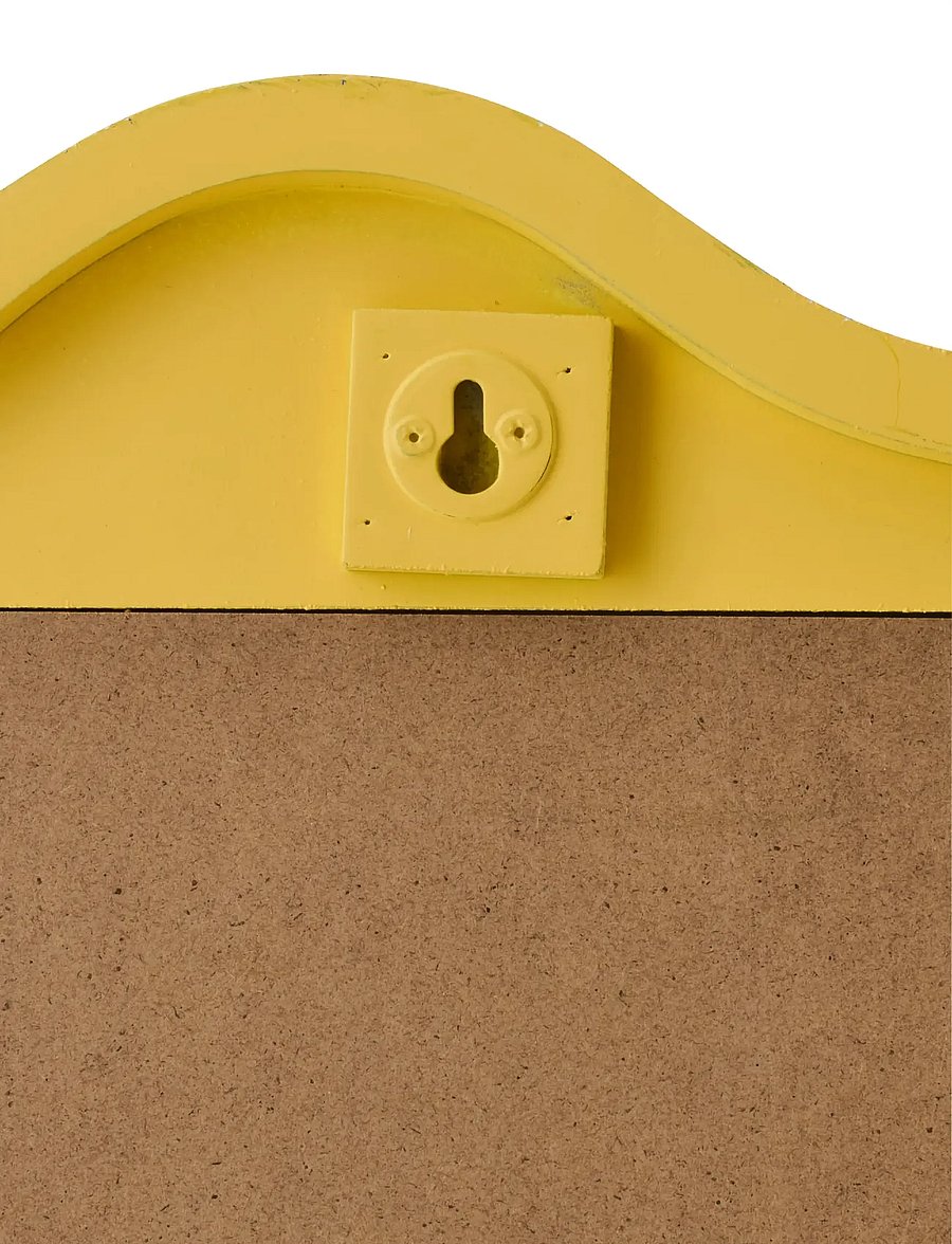 J-Line Wall Mirror Waves Mdf Yellow (Yellow) - 114 € | Boozt.com