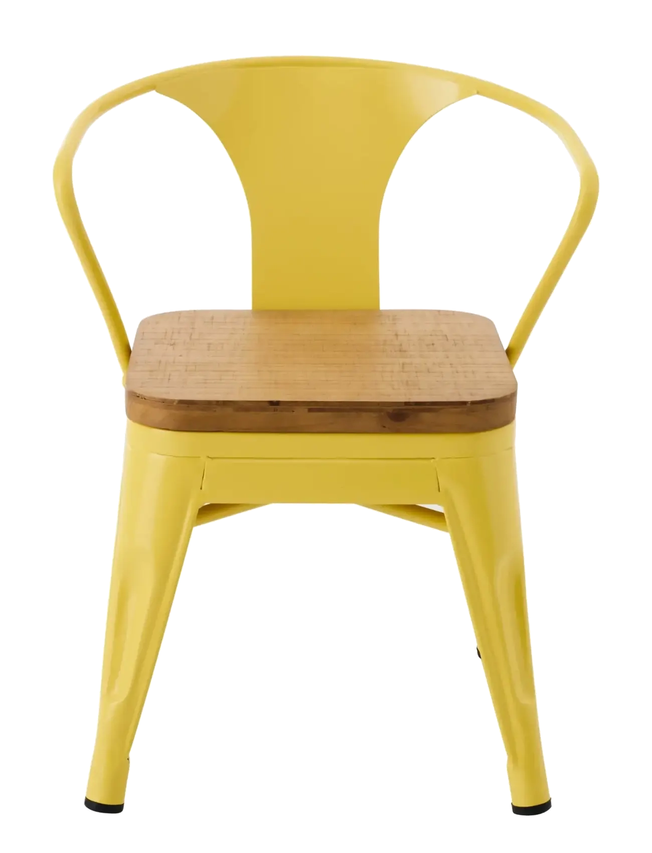J-Line - KIDS CHAIR EVI IRON/PLYWOOD YELLOW - chaises et tabourets - yellow - 2