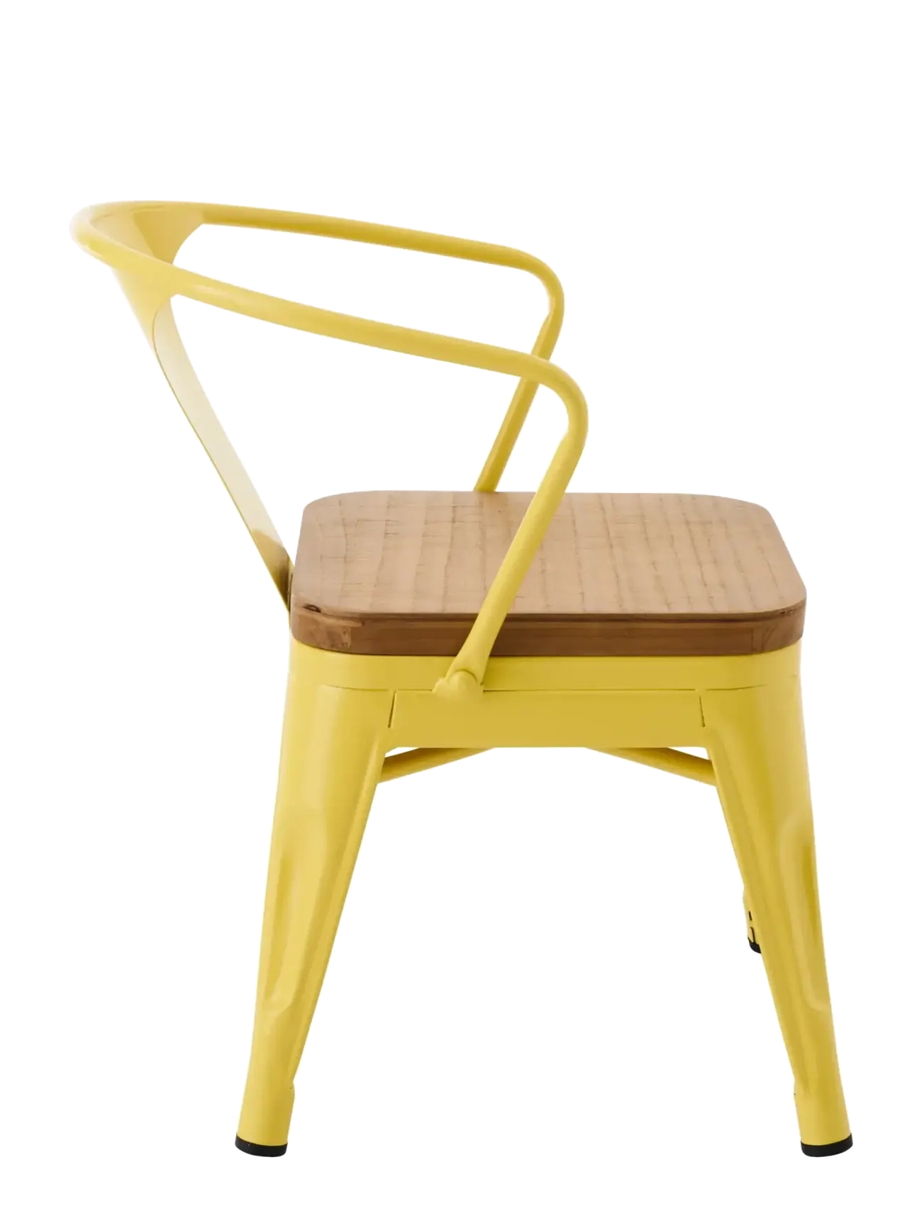 J-Line - KIDS CHAIR EVI IRON/PLYWOOD YELLOW - chaises et tabourets - yellow - 3