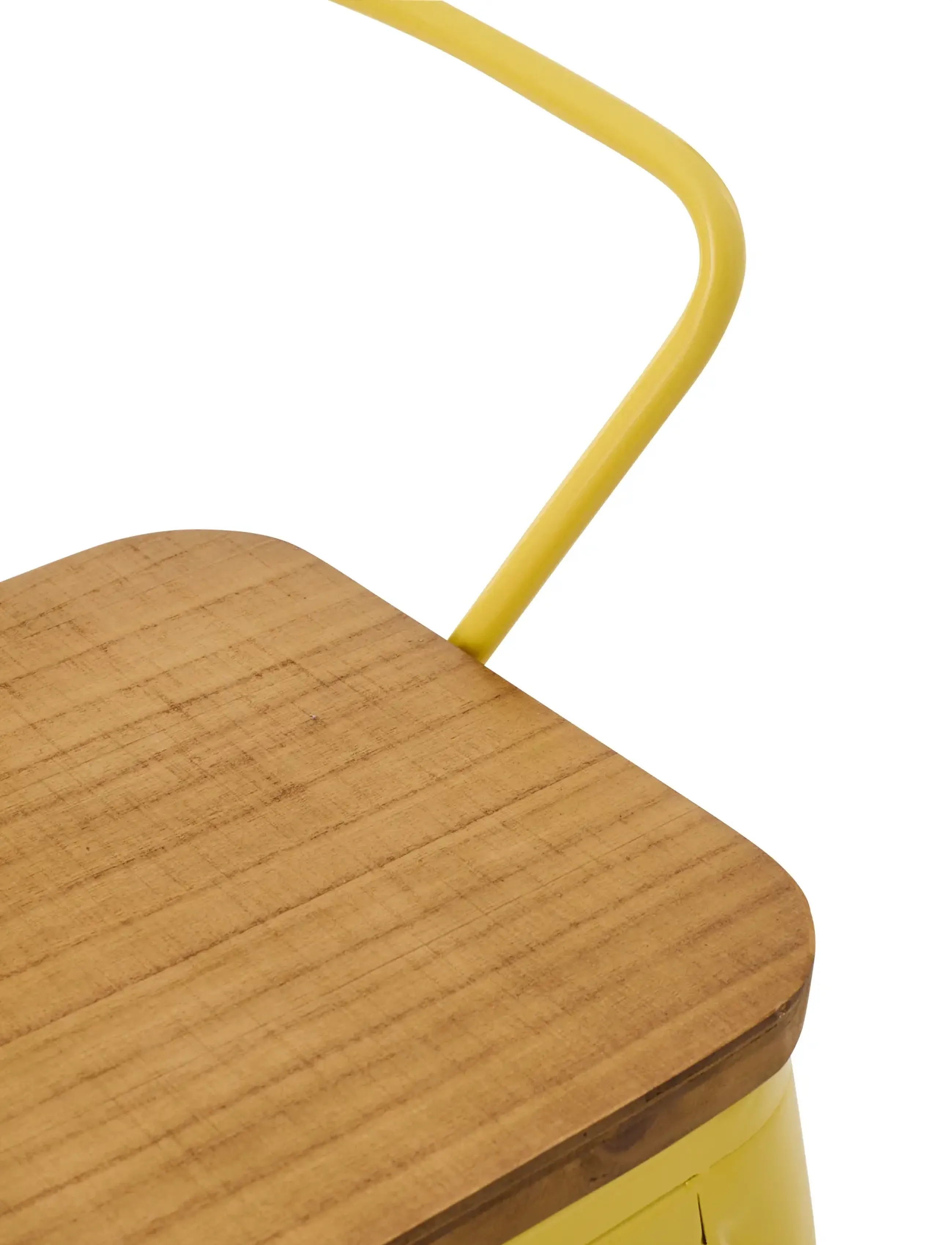 J-Line - KIDS CHAIR EVI IRON/PLYWOOD YELLOW - chaises et tabourets - yellow - 5