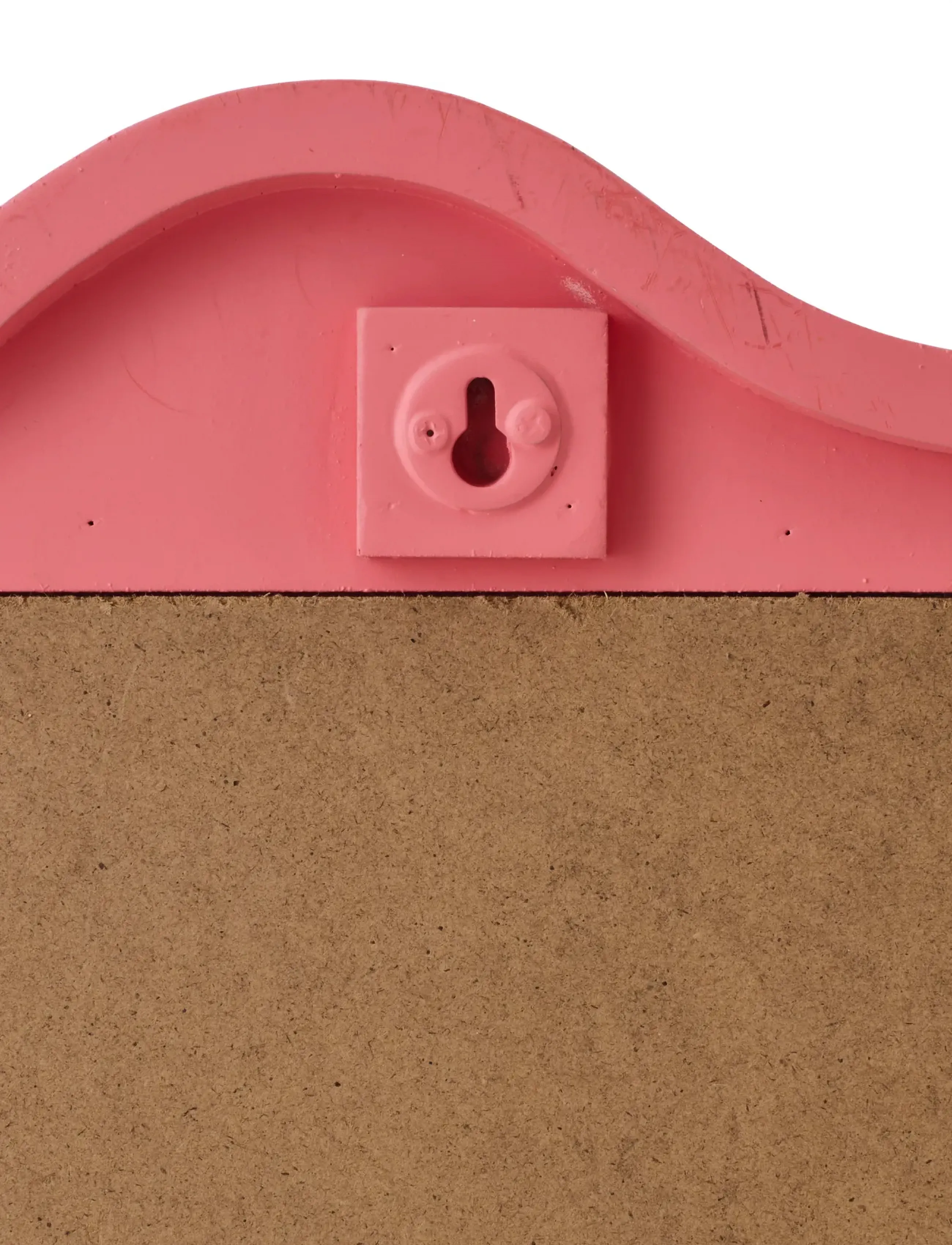 J-Line - WALL MIRROR WAVES MDF DARK PINK - dekorationsdetaljer - pink - 3