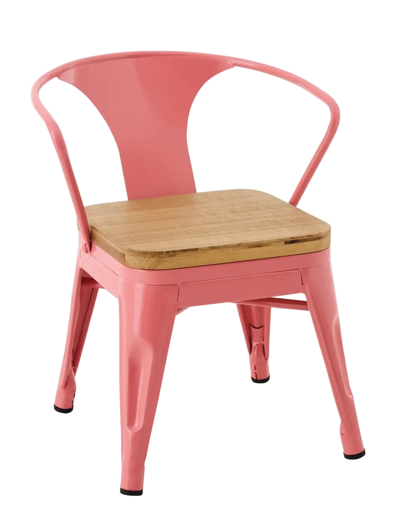 J-Line Kids Chair Evi Iron/Plywood Dark Pink, Stol & Stools, Pink, Str: ONE SIZE