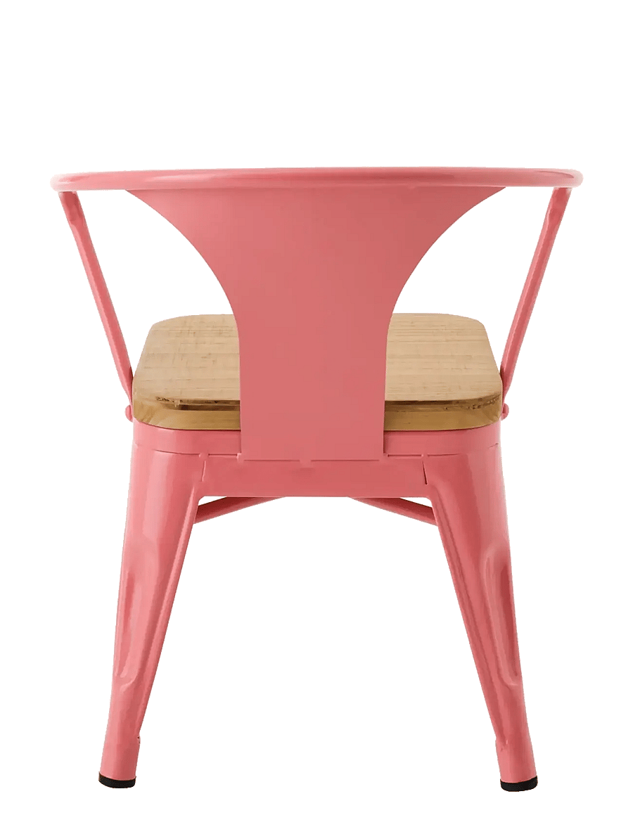 J-Line - KIDS CHAIR EVI IRON/PLYWOOD DARK PINK - stühle & hocker - pink - 4