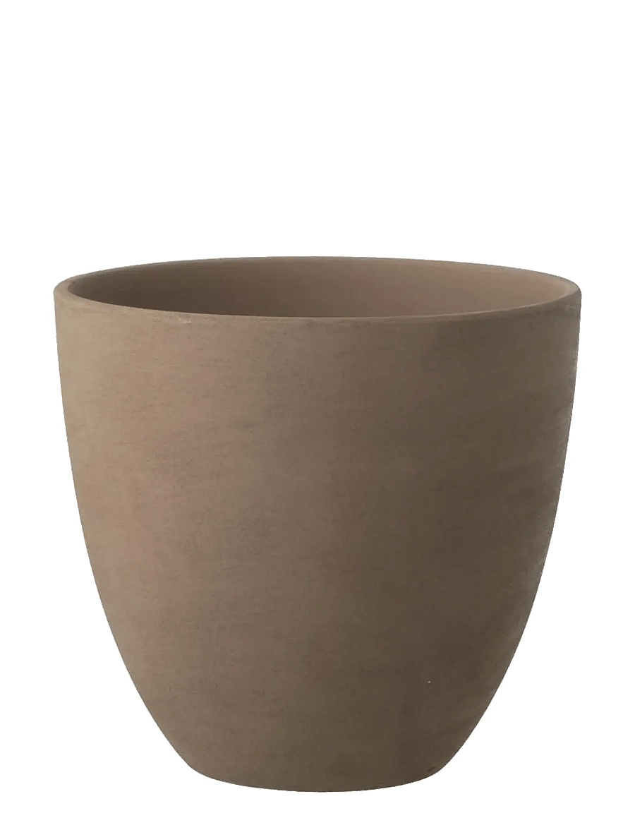J-Line - FLOWERPOT ROUND POTTERY TAU L - dārza piederumi - brown - 1