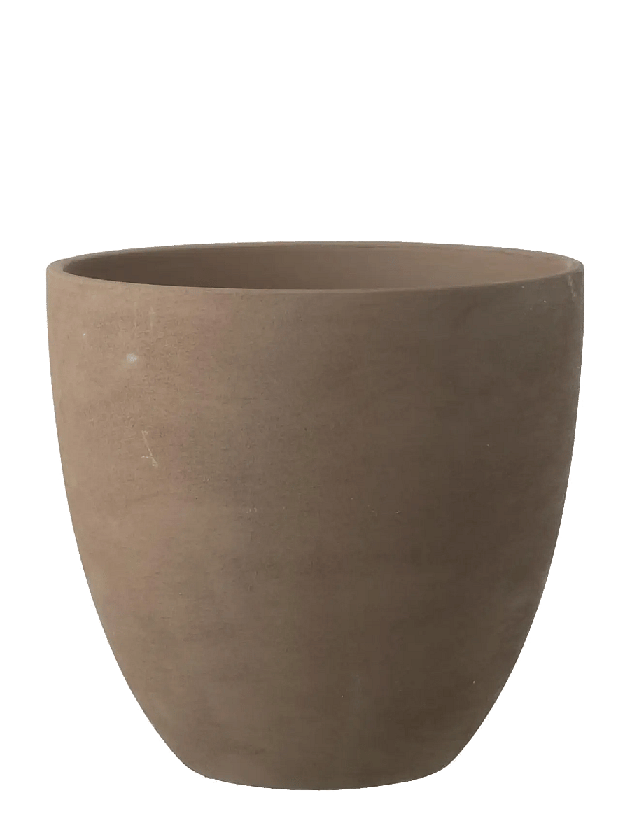 J-Line - FLOWERPOT ROUND POTTERY TAU XL - aia aksessuaarid - brown - 1
