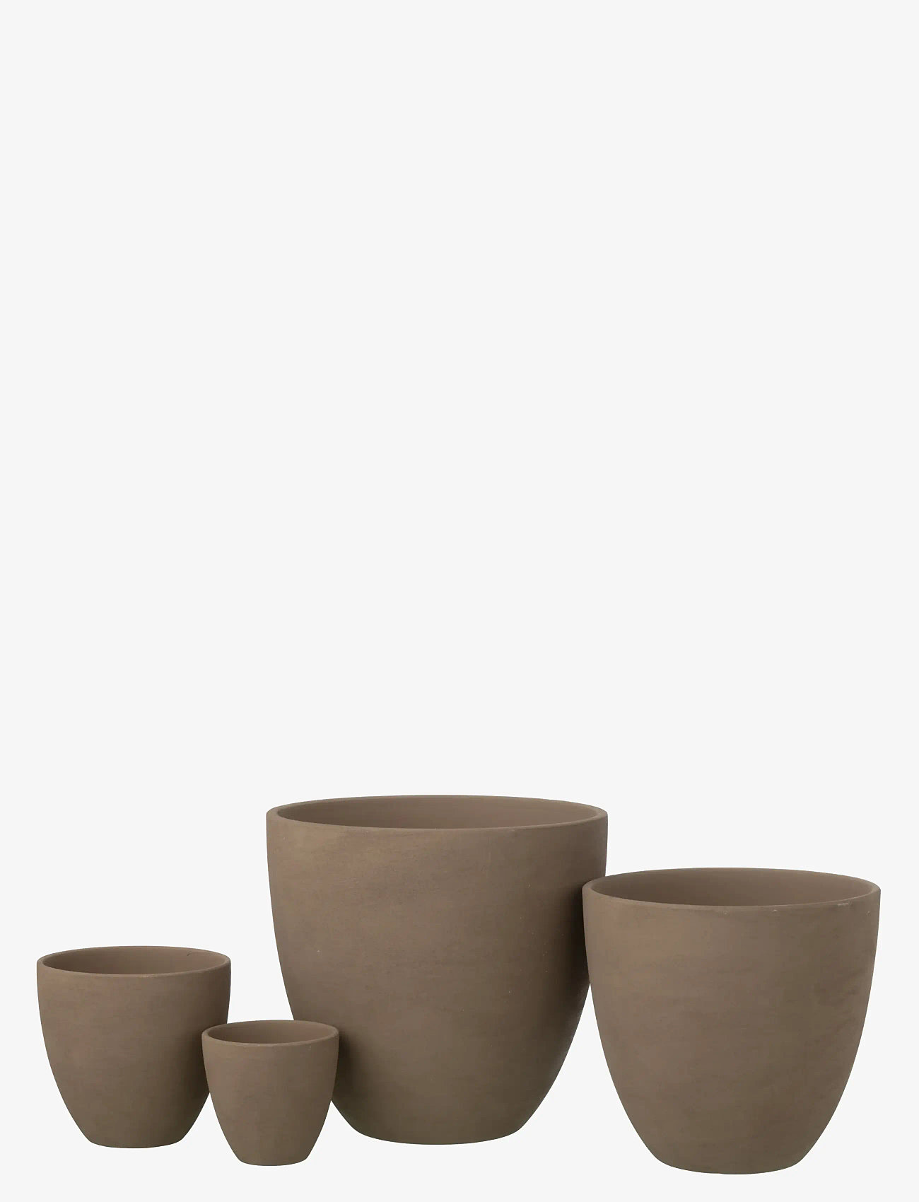 J-Line - FLOWERPOT ROUND POTTERY TAU XL - gartenzubehör - brown - 2
