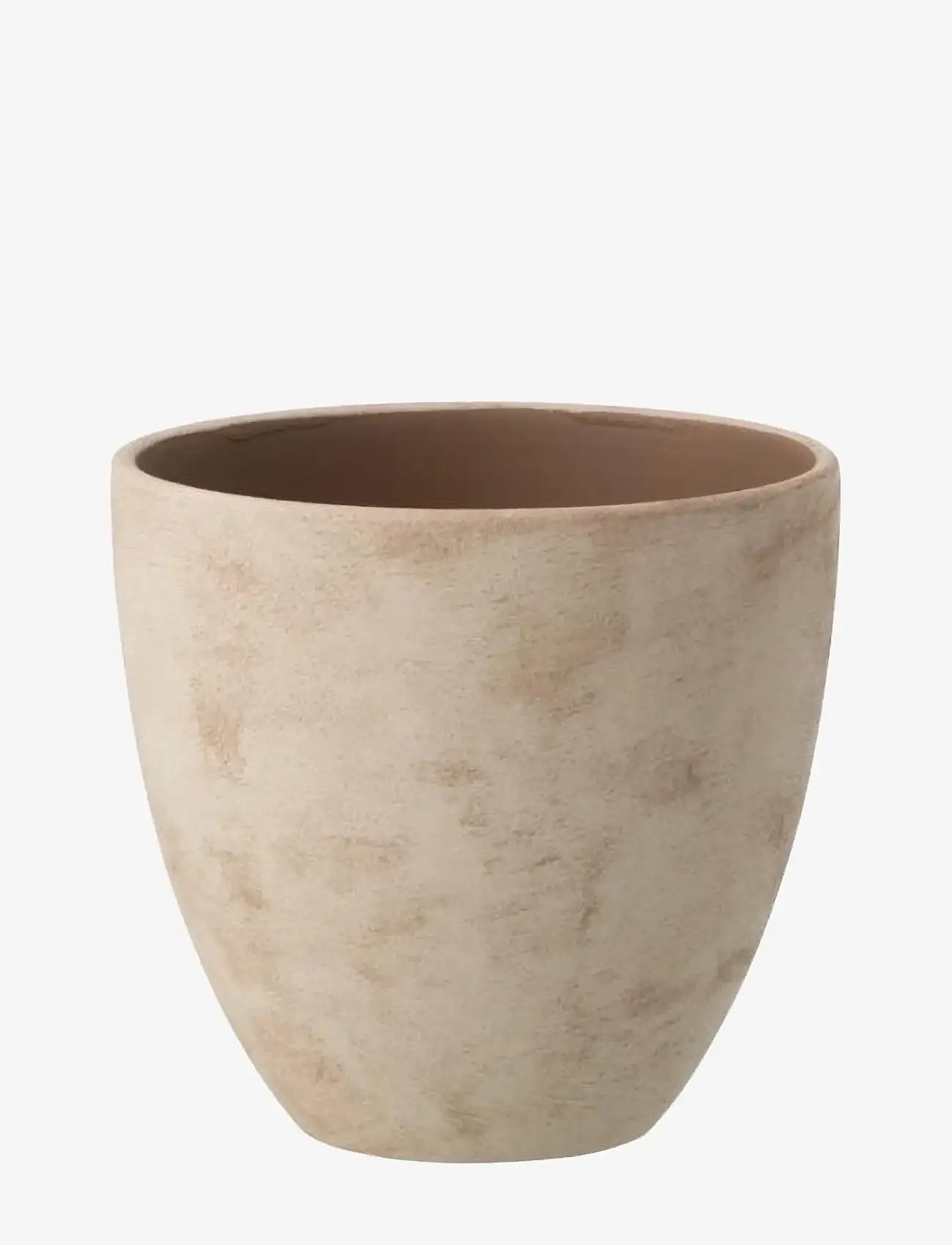 J-Line - FLOWERPOT ROUND POTTERY BEI M - aia aksessuaarid - beige - 1