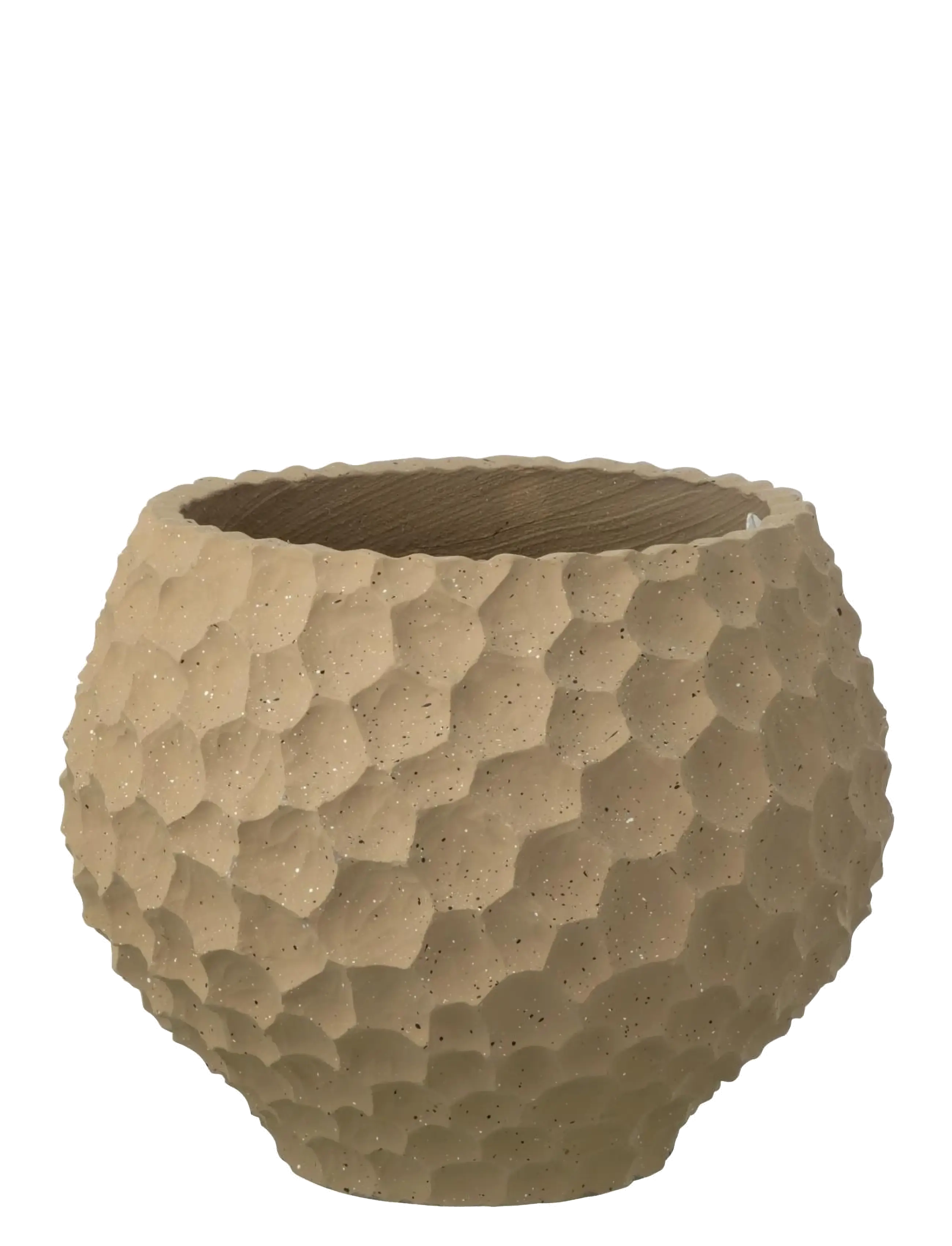 J-Line Flwrpot Dents+Outdoor Tau M, H32 cm, Decoration, Beige - Flower Pots, Homeware