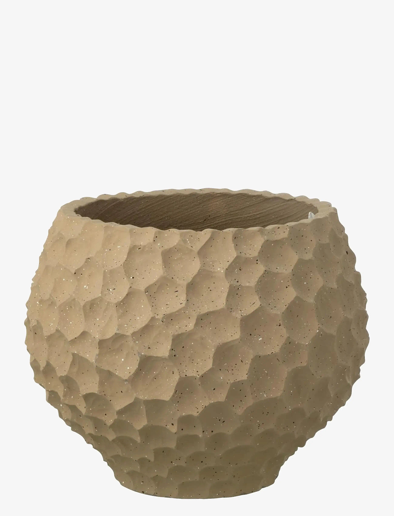 J-Line - FLWRPOT DENTS+OUTDOOR TAU M - puutarhatarvikkeet - beige - 0