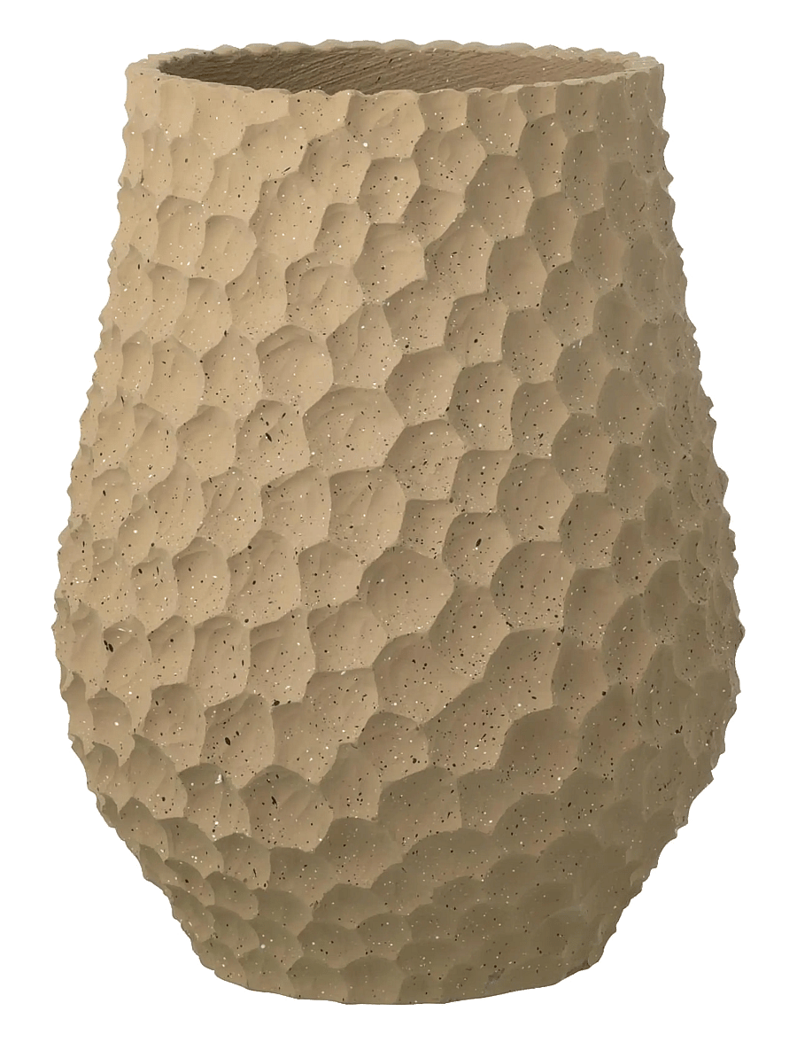 J-Line - FLWRPOT DENTS+OUTDOOR TAU L - akcesoria ogrodowe - beige - 0
