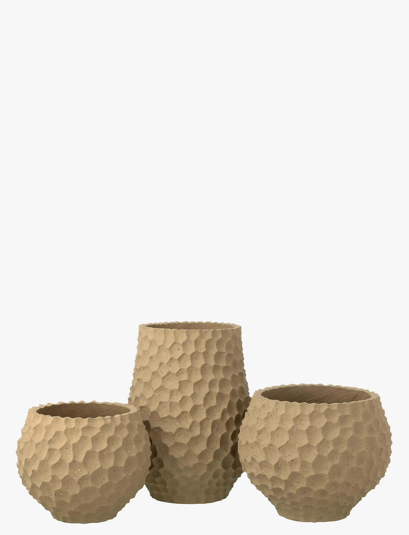 J-Line - FLWRPOT DENTS+OUTDOOR TAU L - dārza dekori - beige - 1
