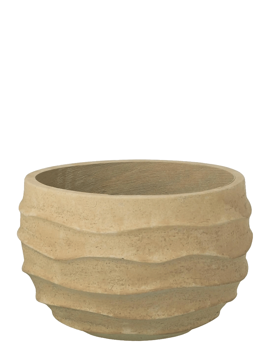 J-Line - FLWRPOT WAVES+OUTDOOR BEI S - akcesoria ogrodowe - beige - 1