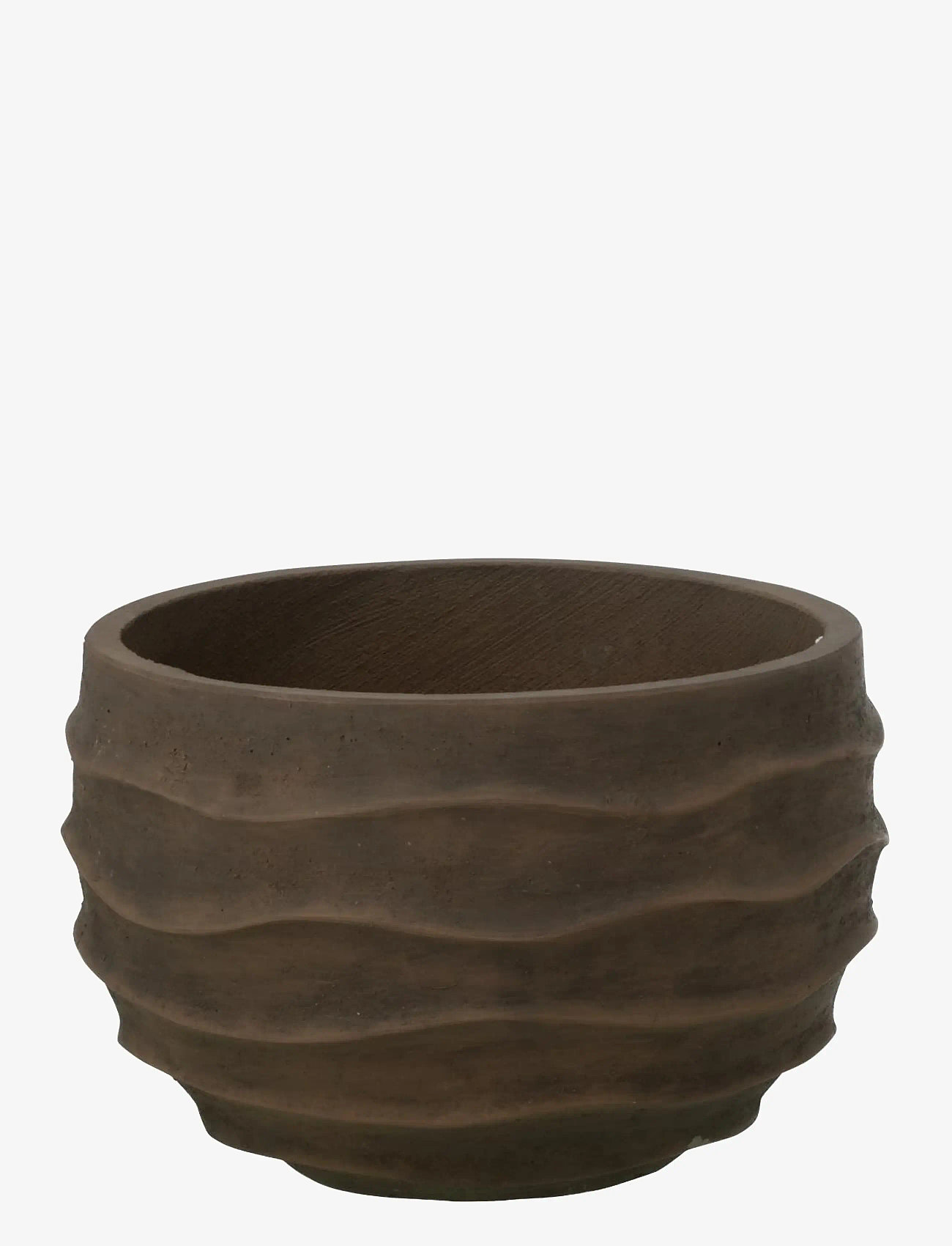 J-Line - FLWRPOT WAVES+OUTDOOR BR S - garden accessories - brown - 1