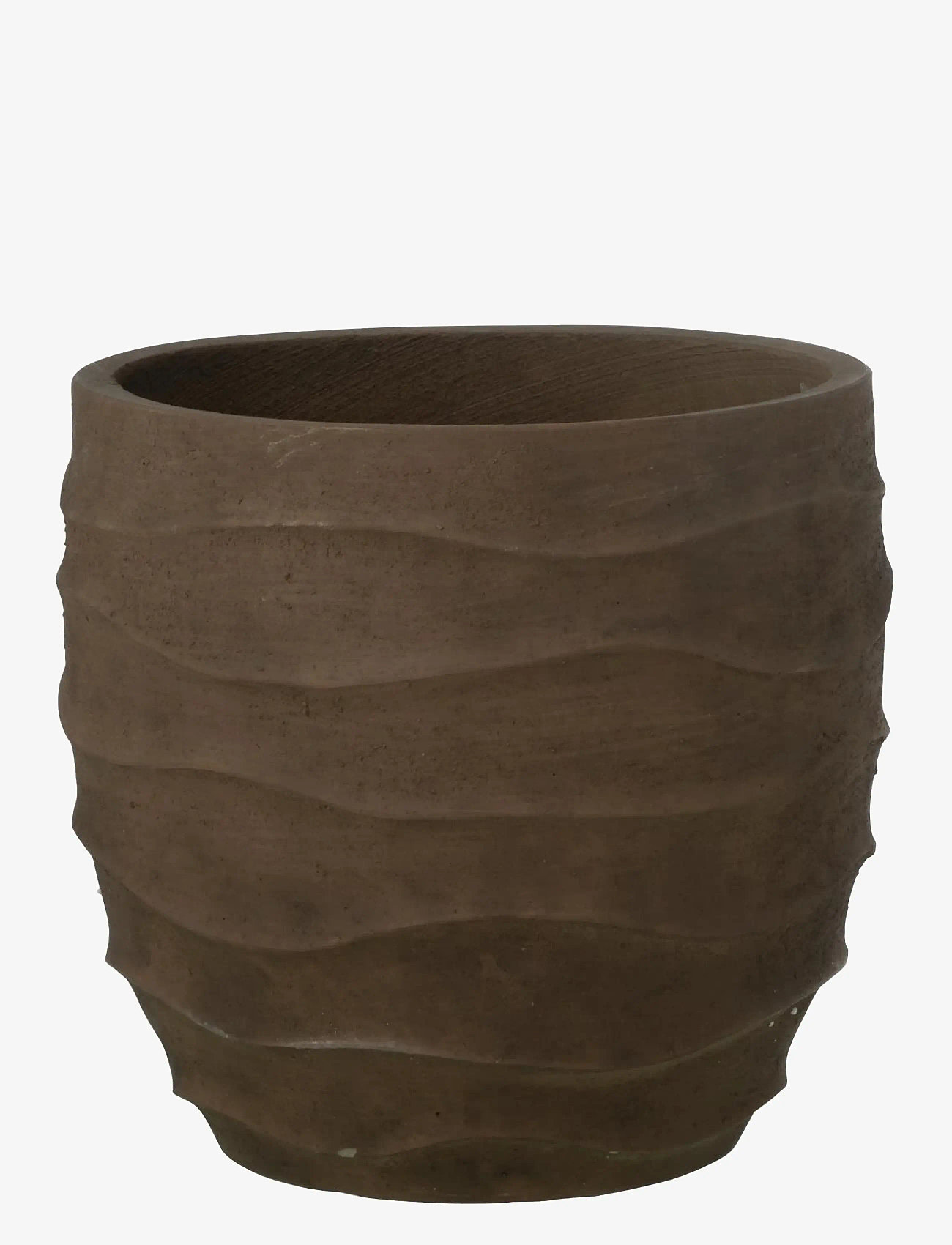 J-Line - FLWRPOT WAVES+OUTDOOR BR L - aia aksessuaarid - brown - 1