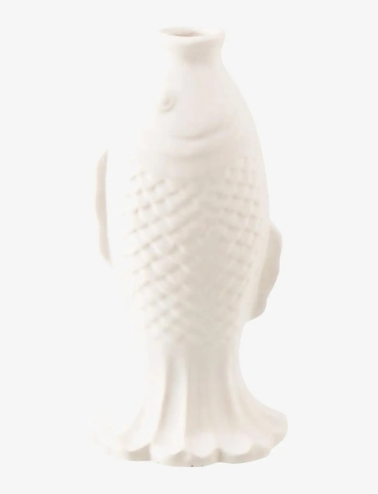 J-Line - SOLIF FISH LONG STNWARE WH - skulpturer & figurer - white - 1
