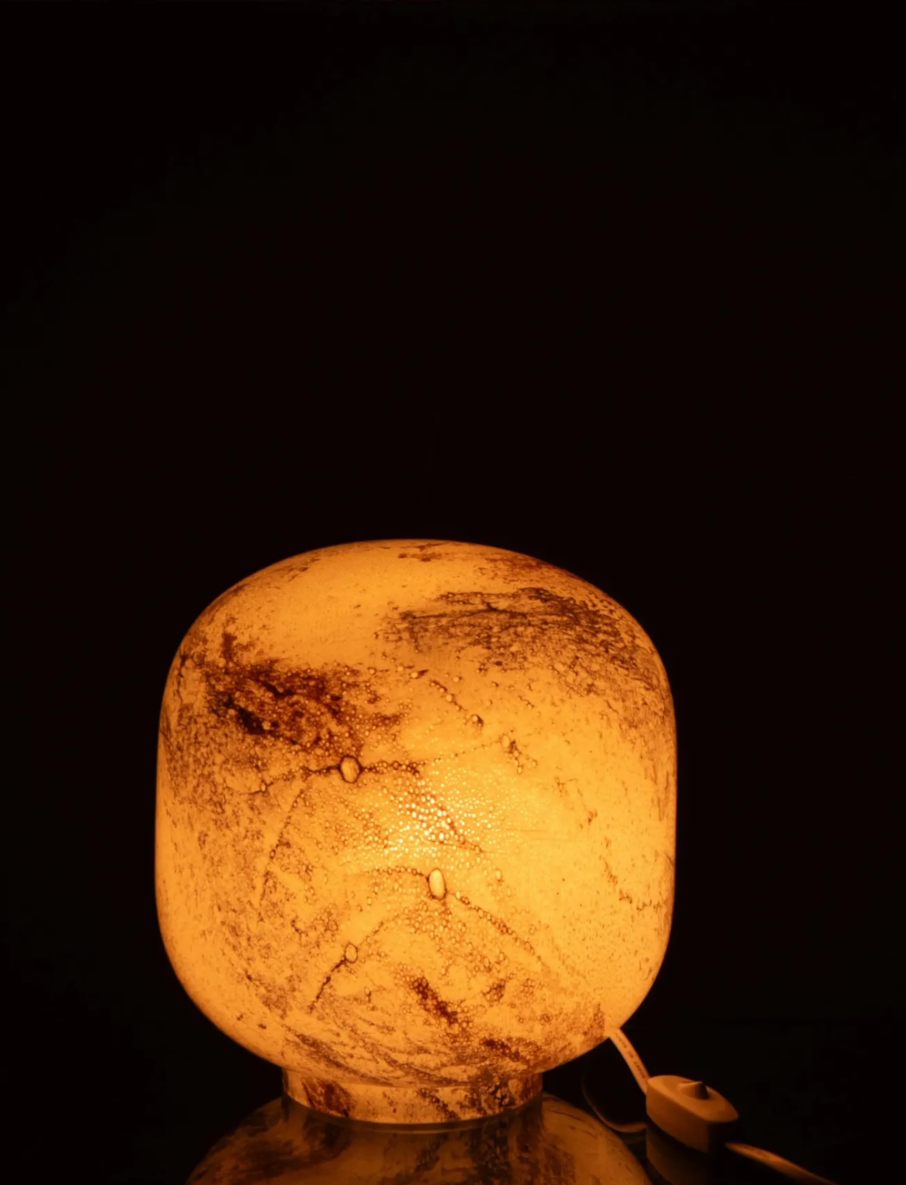 J-Line Table Lamp Bola Glass Mix S, H21.5 cm, Lamps, Mehrfarbig/gemustert - Homeware