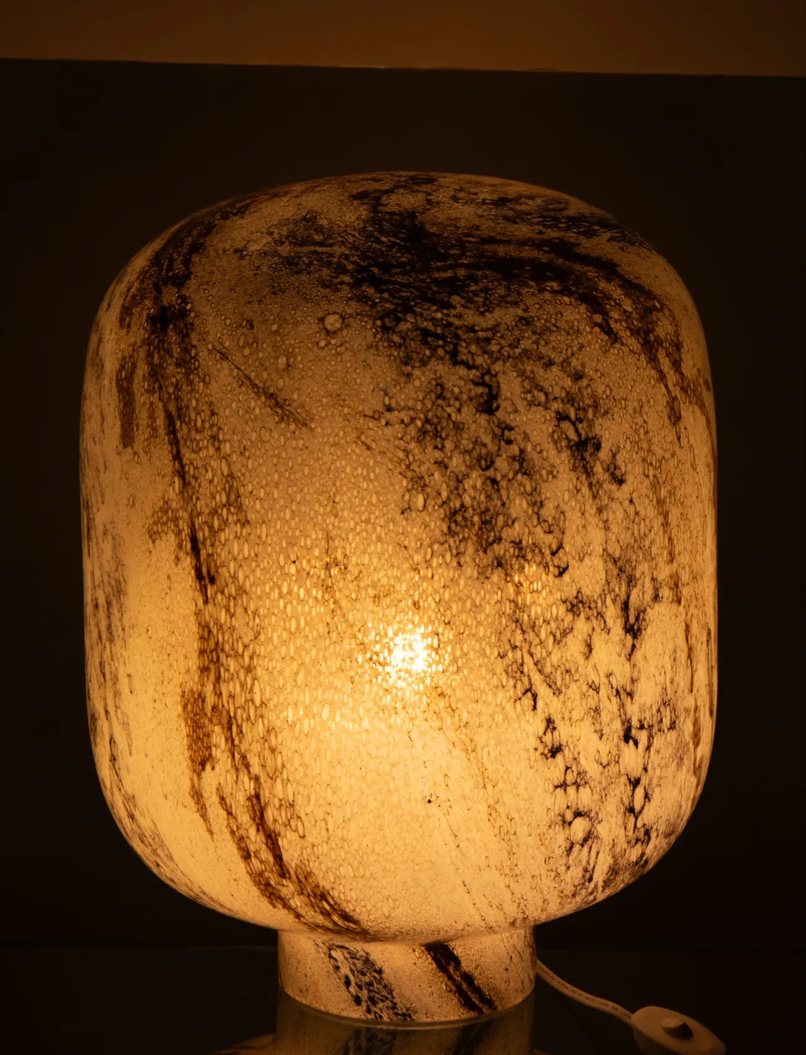 J-Line Table Lamp Bola Glass Mix L, H38 cm, Lamps, Mehrfarbig/gemustert - Homeware