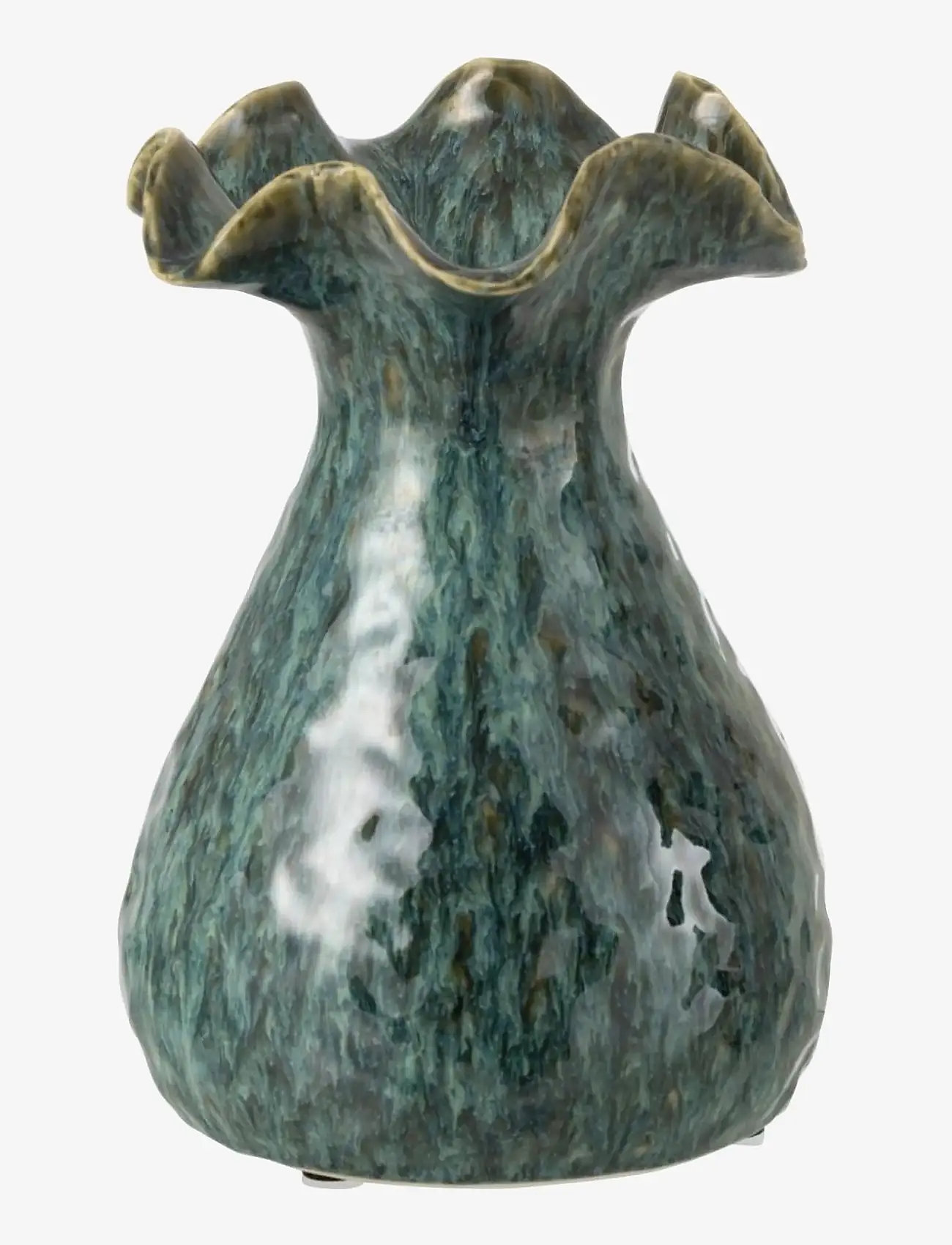 J-Line - VASE RONNY IRREGULAR CLAY BL S - vaser - blue - 0