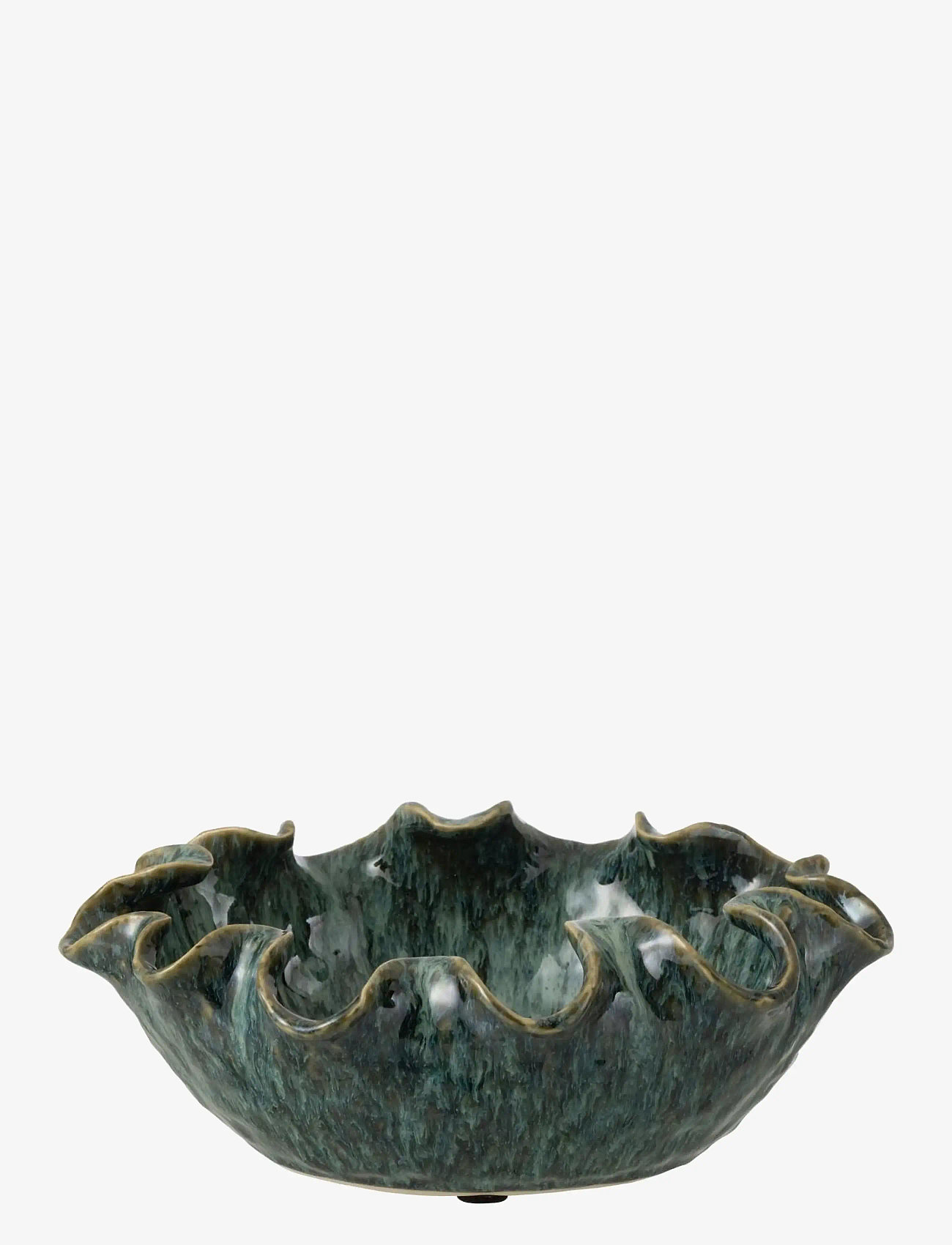 J-Line - DECO TRAY RONNY IRR CLAY BL - dekorative platter & skåle - blue - 1