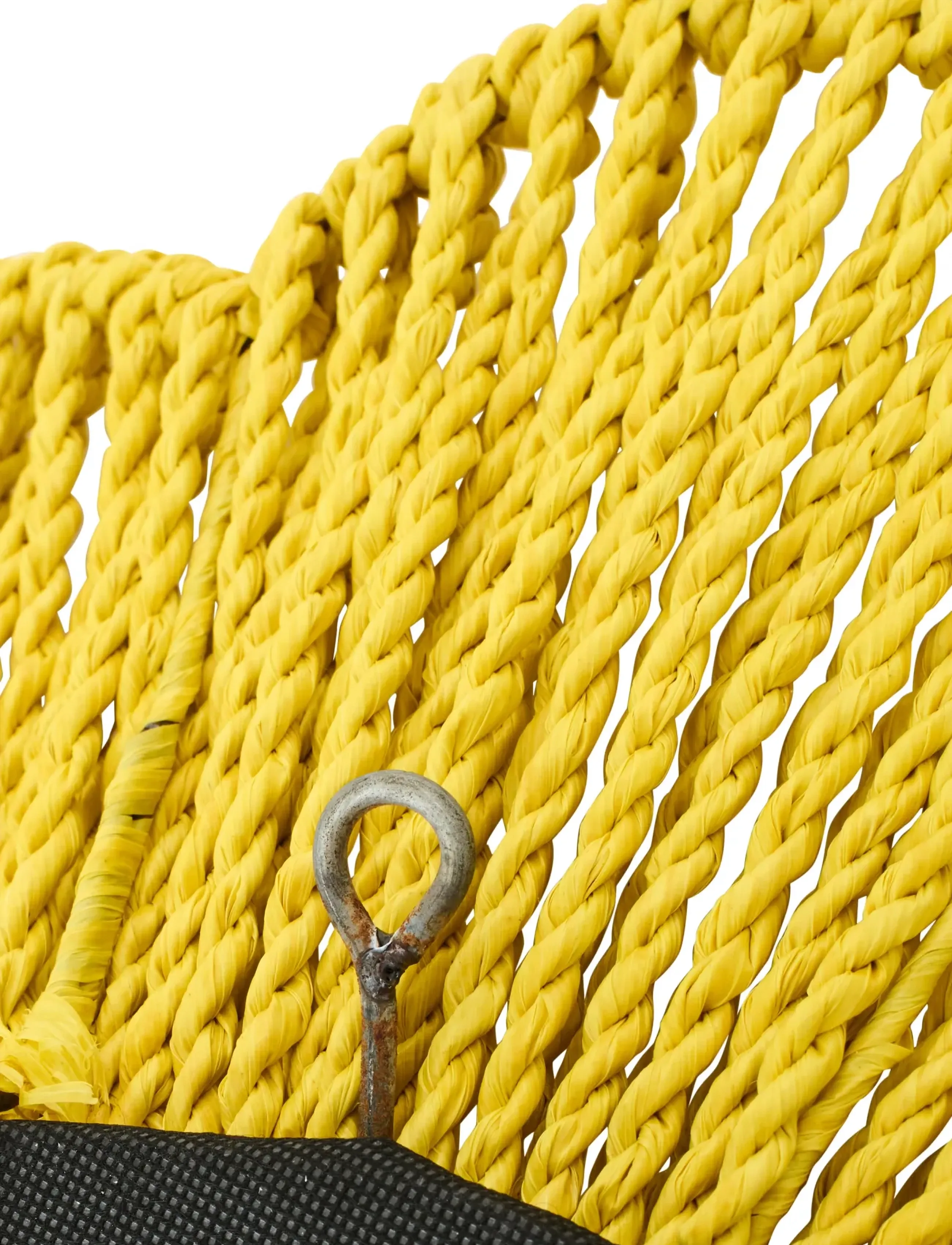 J-Line - WALL MIRROR RAFFIA YELLOW - skreytingar - yellow - 2