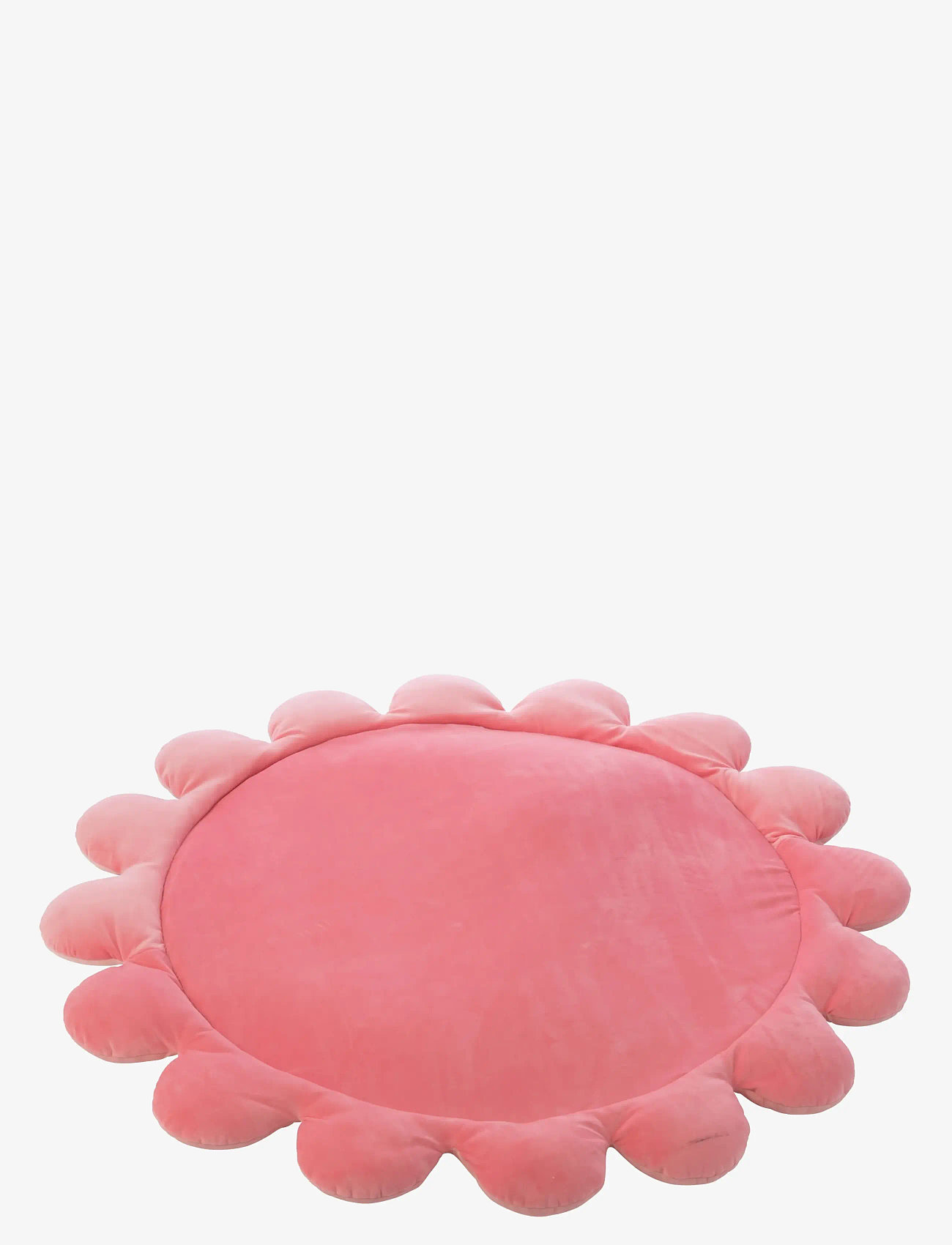 J-Line - PLAYMAT FLOWER POLYESTER DARK PINK/LIGHT PINK - runde tæpper - pink - 1