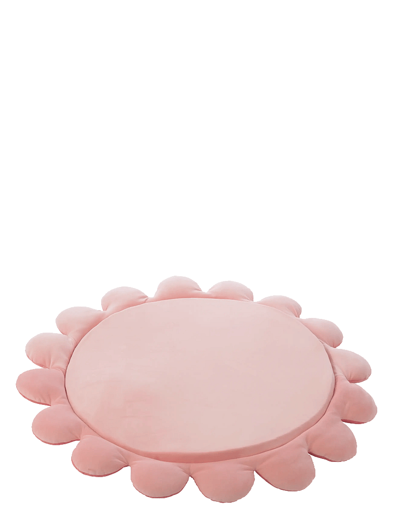 J-Line - PLAYMAT FLOWER POLYESTER DARK PINK/LIGHT PINK - runde tæpper - pink - 2