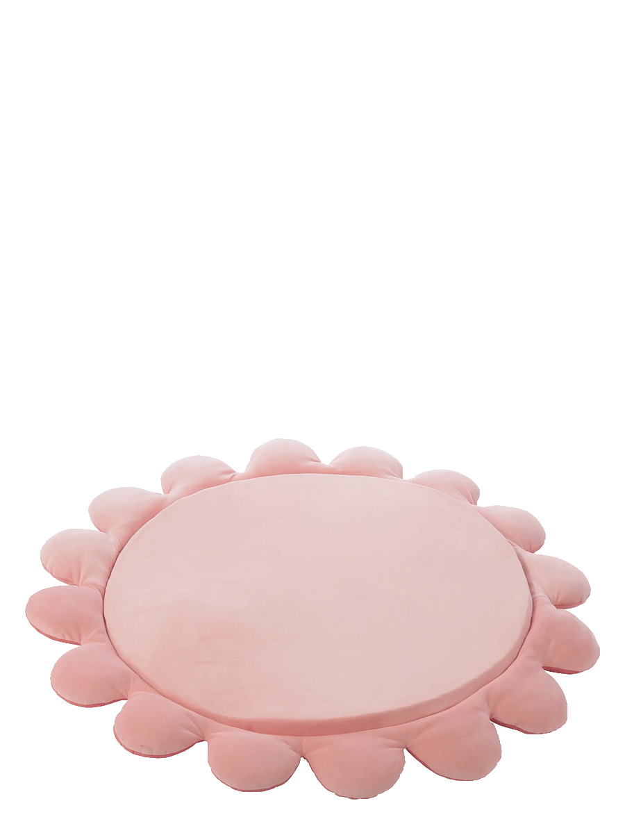 J-Line - PLAYMAT FLOWER POLYESTER DARK PINK/LIGHT PINK - runde teppiche - pink - 2